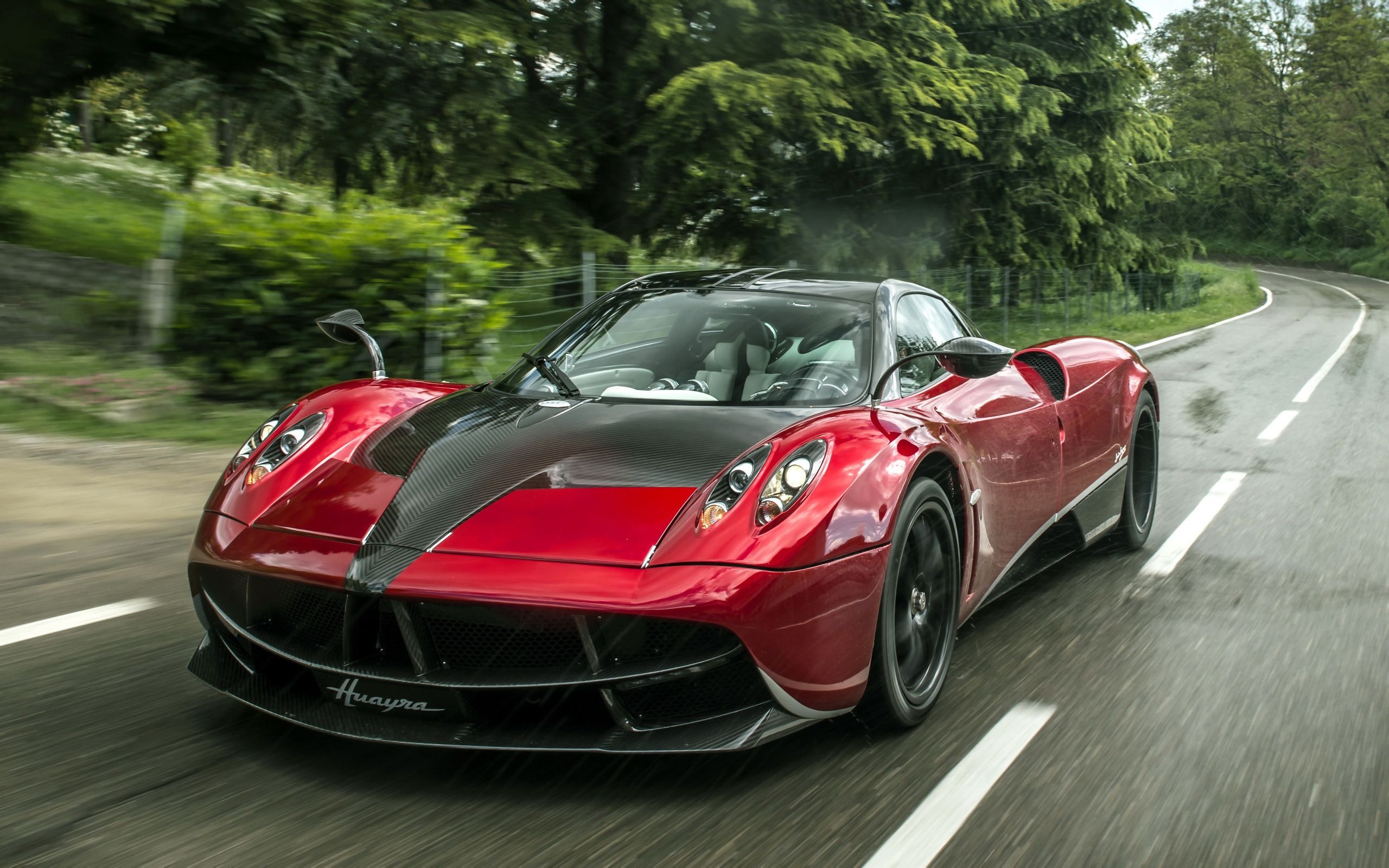 Pagani Huayra, Winding country road, Motion blur tracking shot, HD Desktop wallpaper