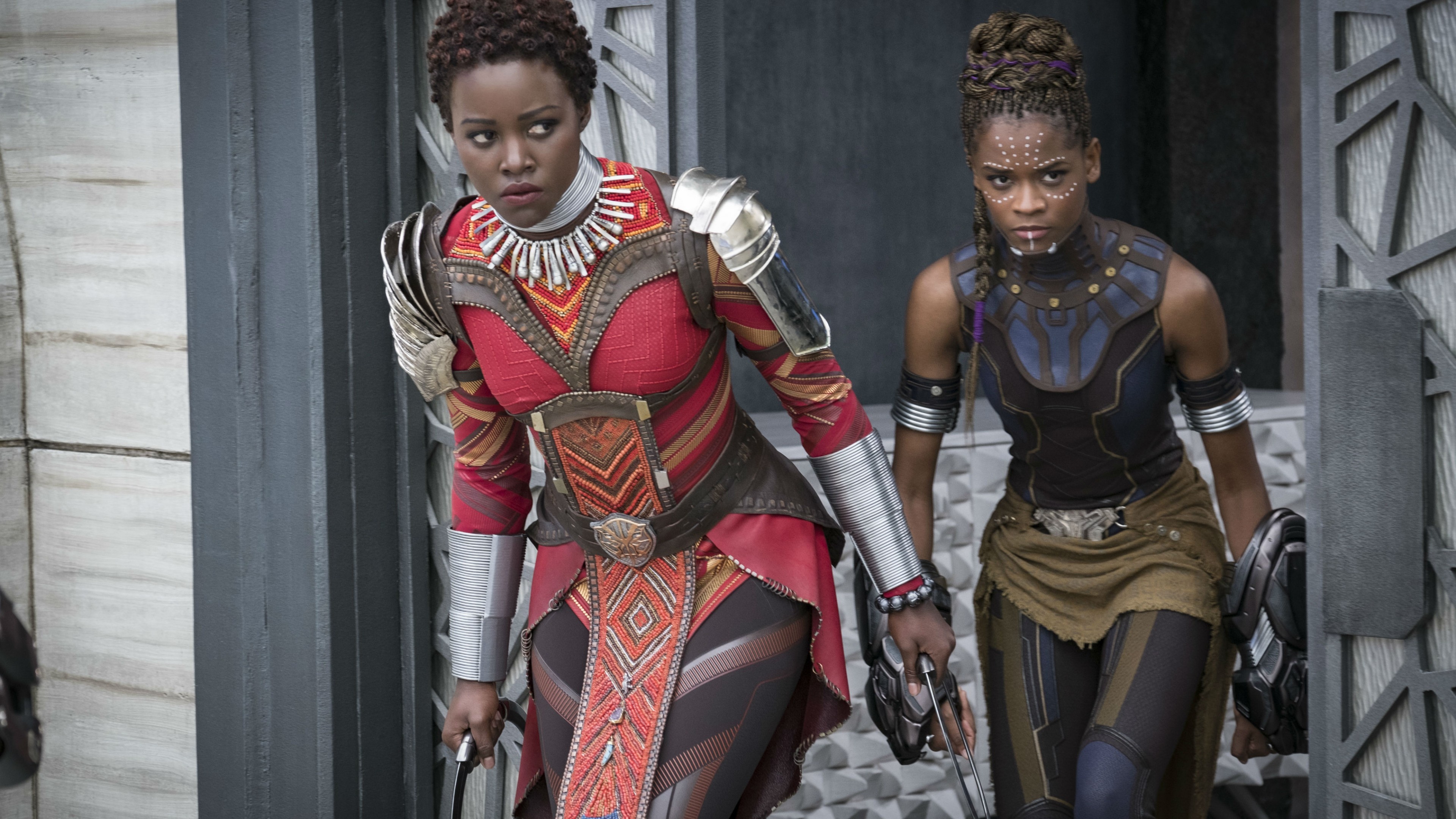 Black Panther, Letitia Wright Wallpaper, 3840x2160 4K Desktop