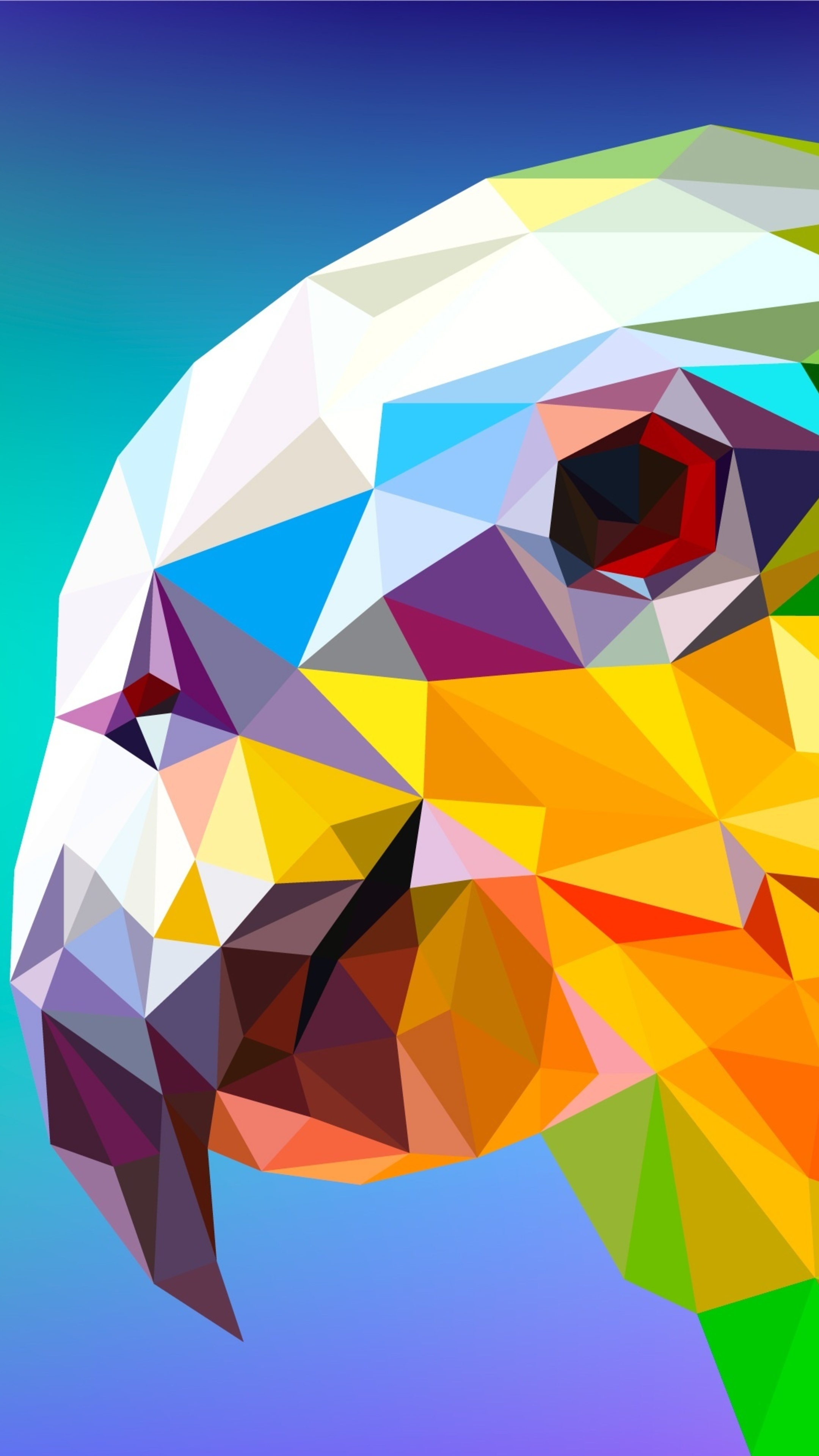 Parrot, Facets Wallpaper, 2160x3840 4K Phone