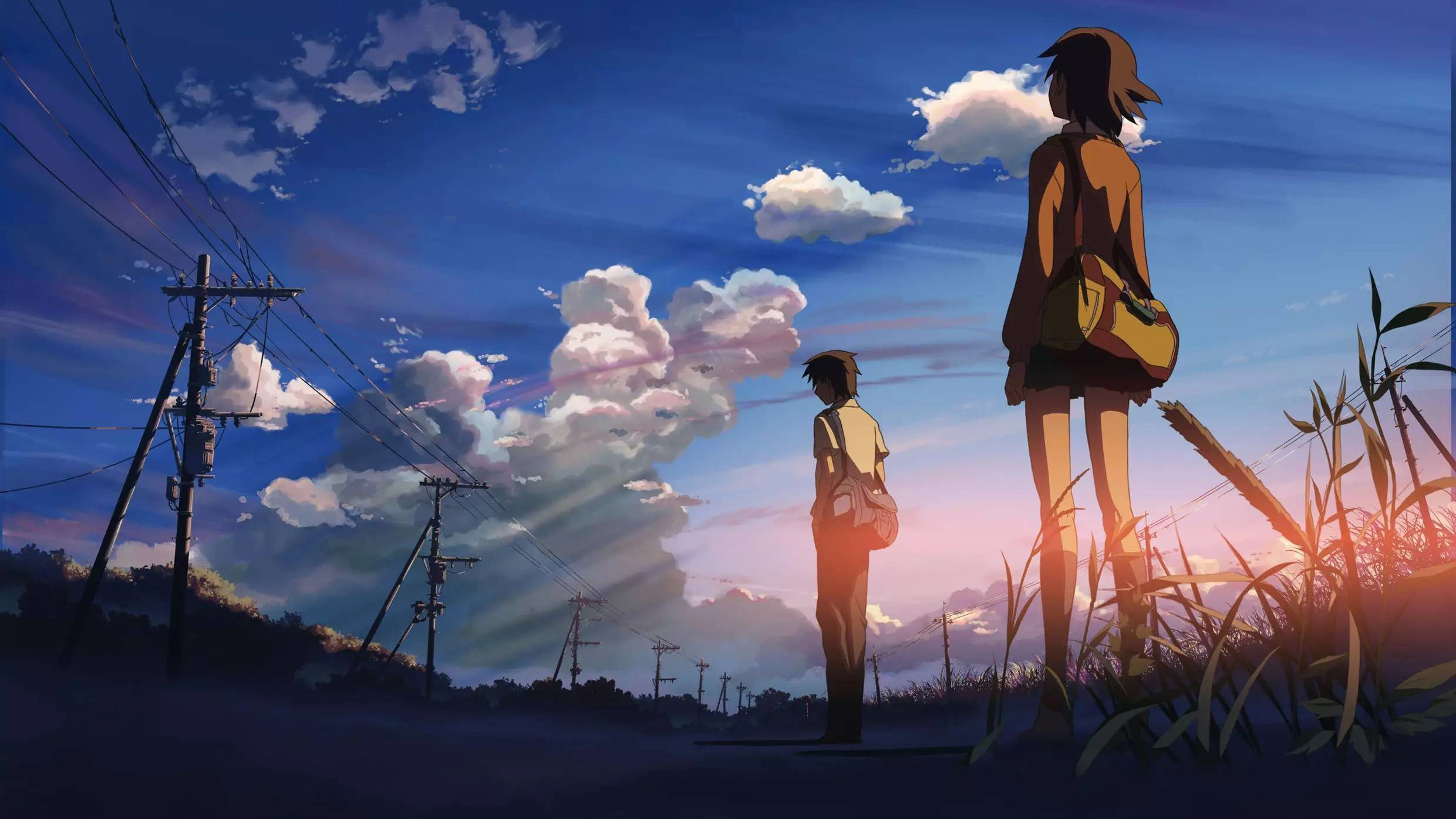 Kanae Sumida, Takaki Tono, Sunset cumulus sky, HD Desktop wallpaper