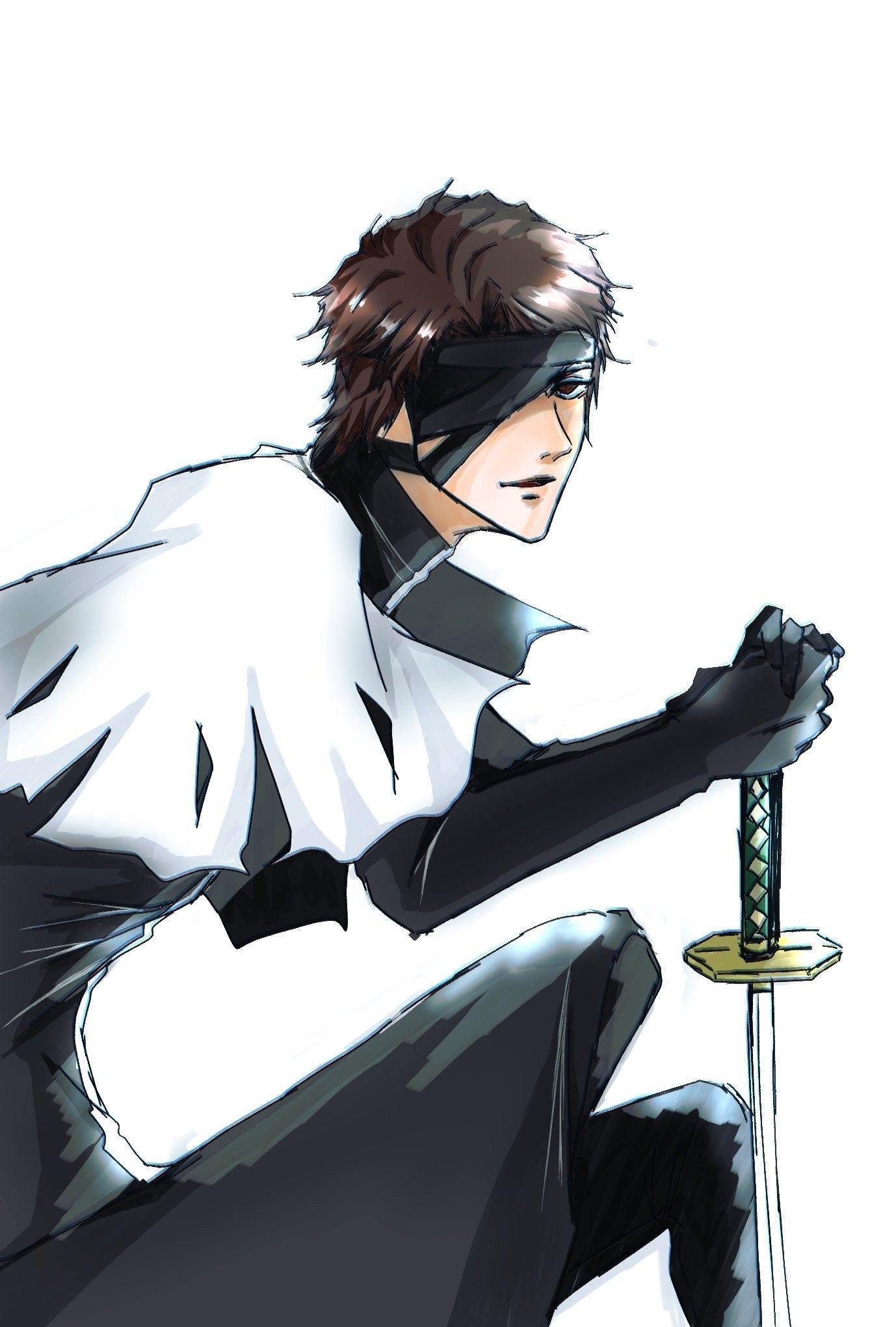 Sosuke Aizen, Kyoka Suigetsu, Muken eyepatch, HD Phone wallpaper