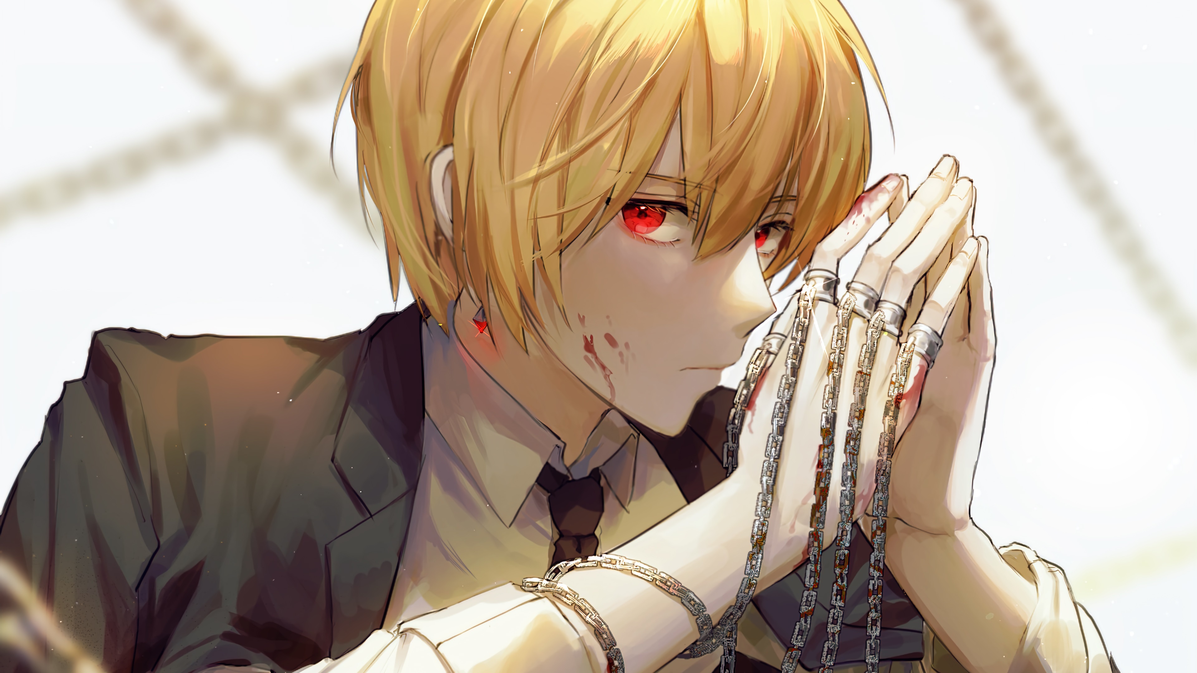 Kurapika, Master swordsman, Hunter x Hunter, Anime character, 3840x2160 4K Desktop