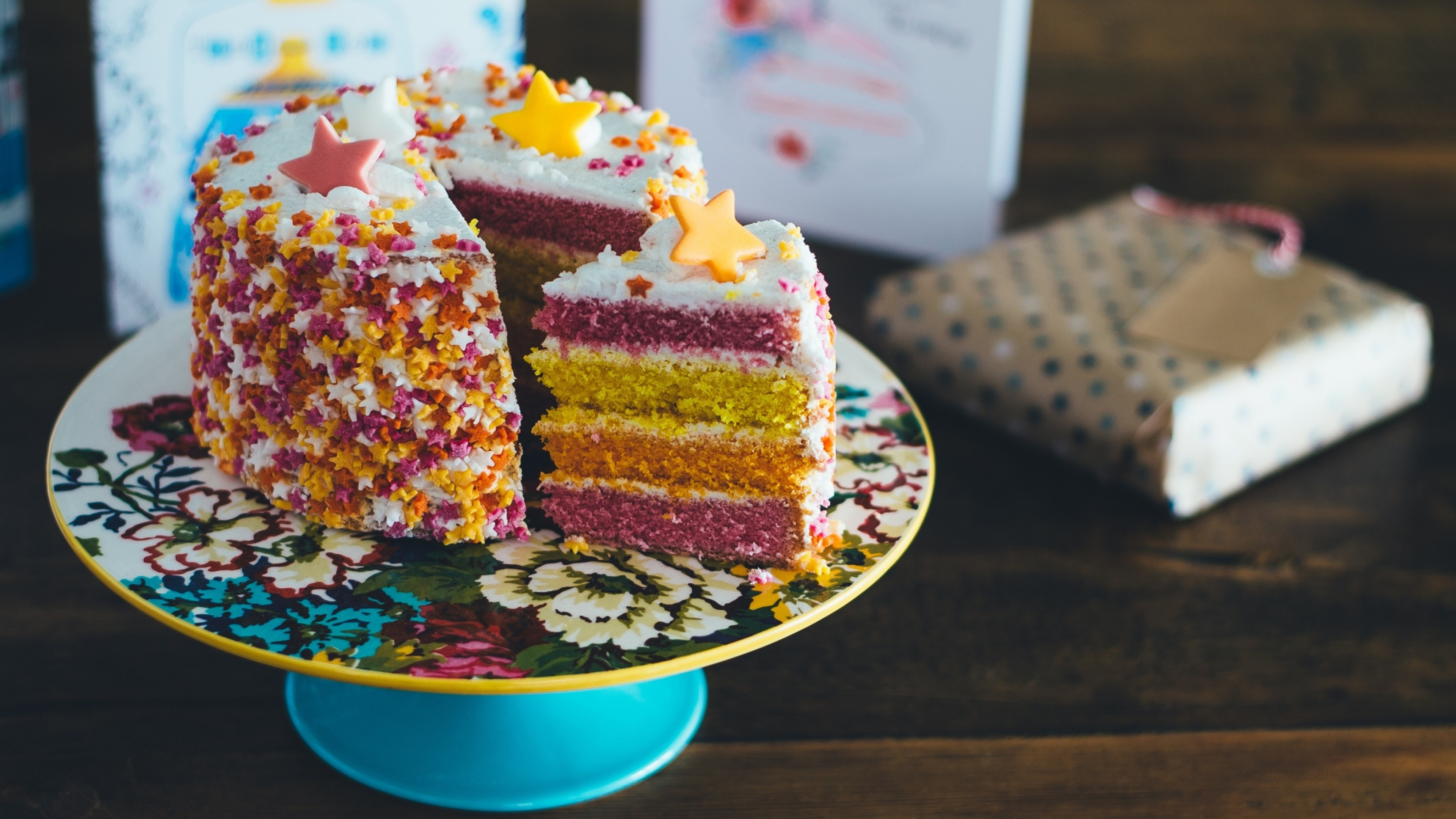 Birthday cake, Tasty recipe, Mouth-watering treat, Sweet celebration, 3840x2160 4K Desktop