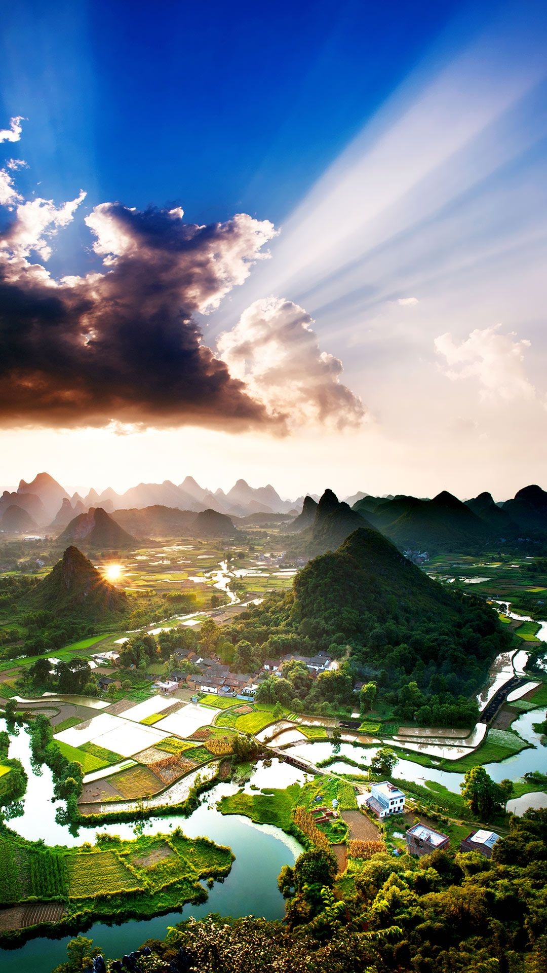 Yangshuo County, Guilin's beauty, Scenic travel, Beautiful earth, 1080x1920 Full HD Phone