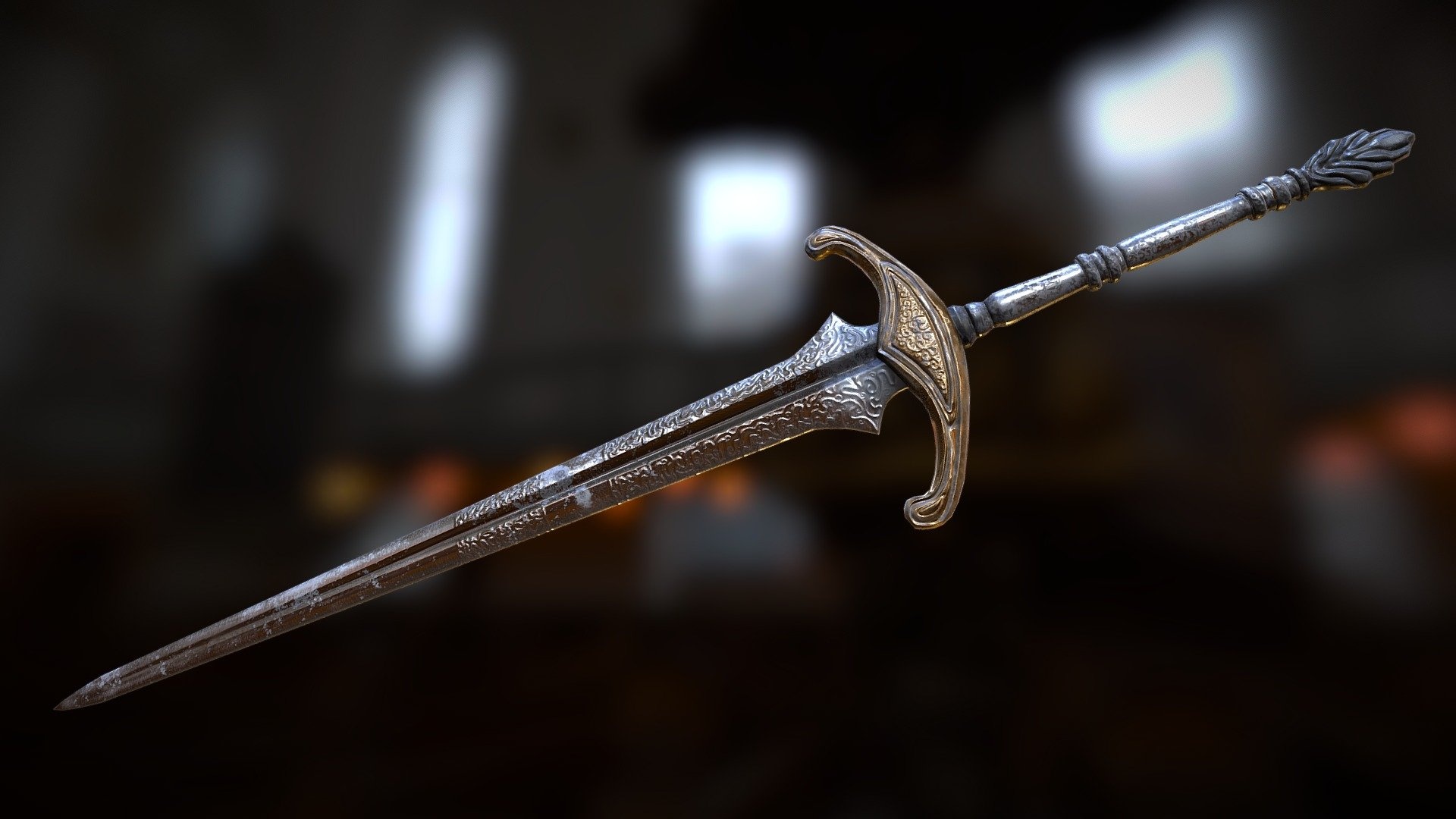 Elite lothric knight sword, Jonparrish 3d model, 1920x1080 Full HD Desktop