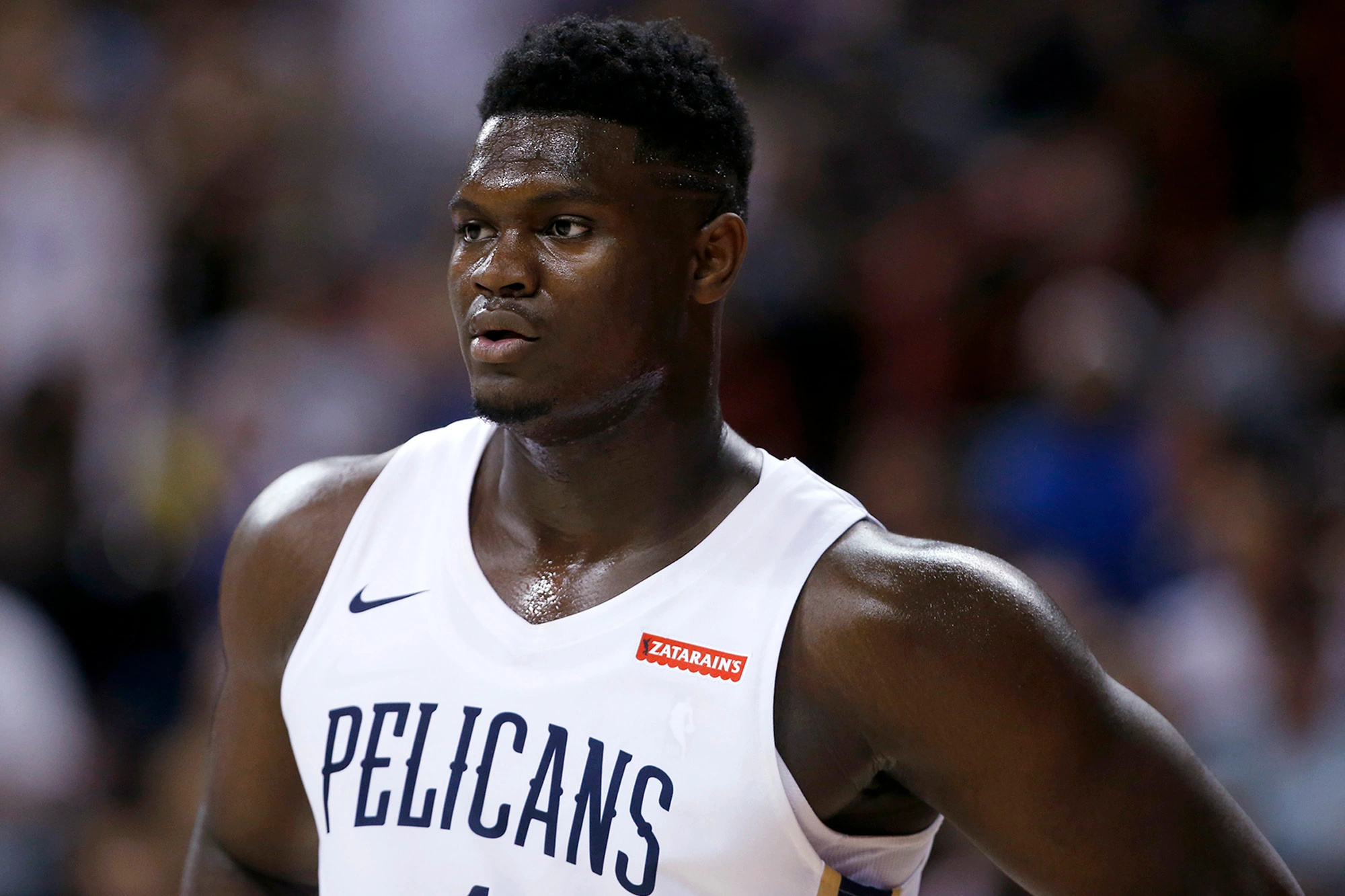 Zion Williamson, Summer league absence, Knee injury setback, Recovery process, 2000x1340 HD Desktop