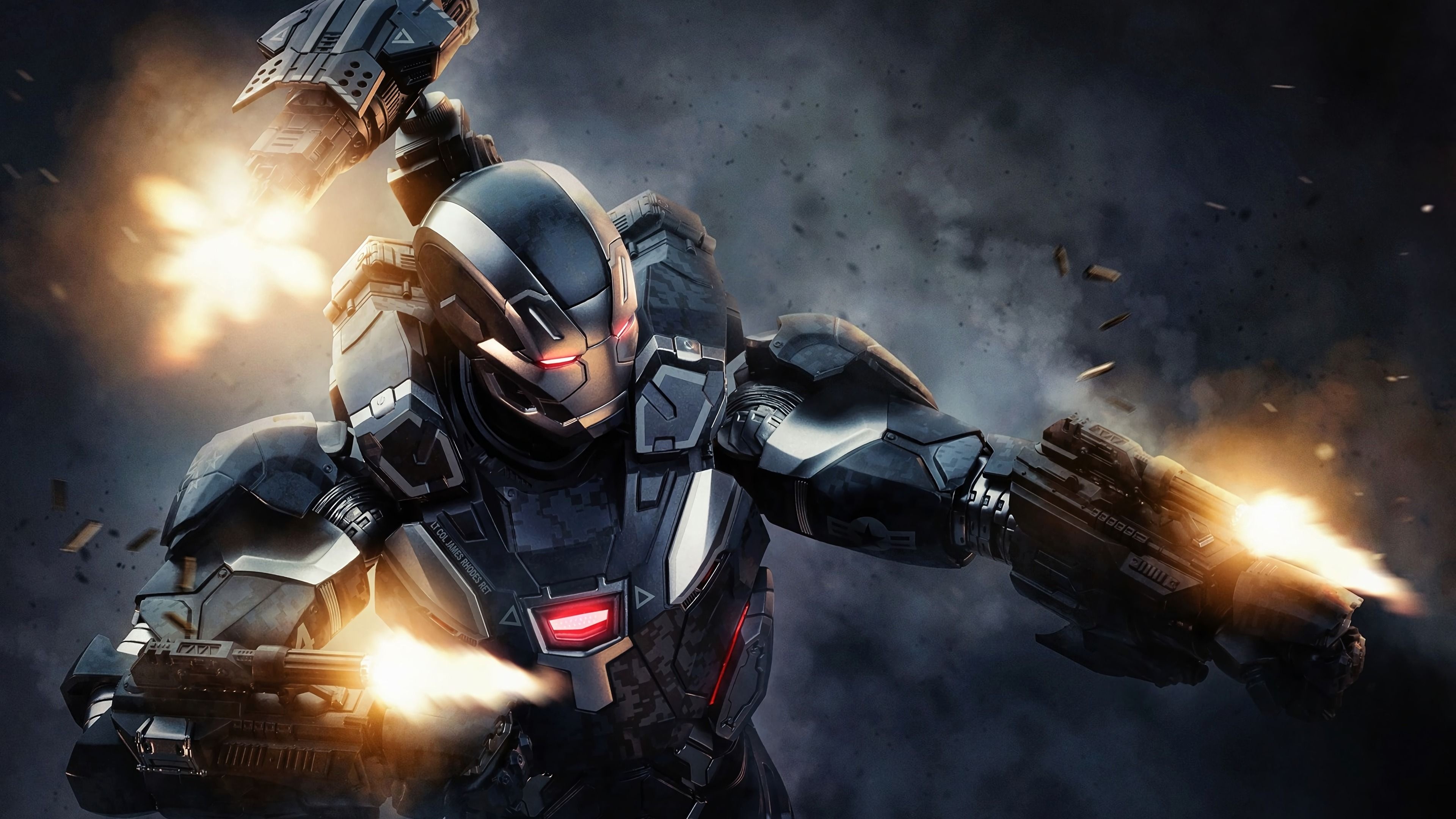 War Machine, Marvel movies, New wallpapers, Digital art, 3840x2160 4K Desktop