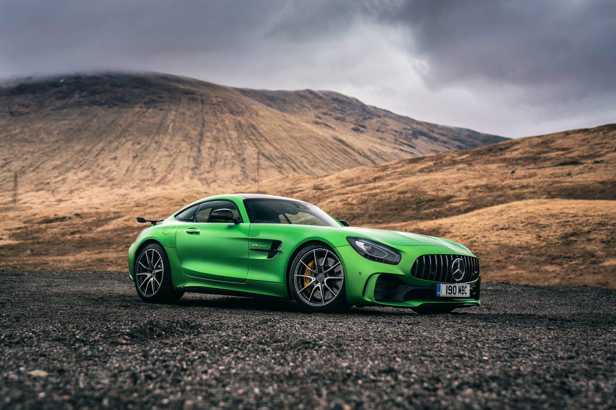 Mercedes-Benz AMG GT, Stylish exterior, High-performance car, 2017 model, 2560x1710 HD Desktop