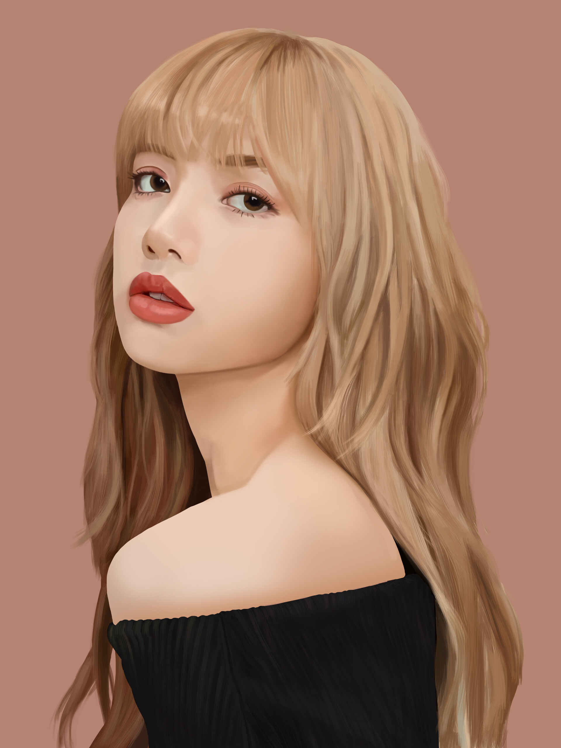 Lisa, Blackpink, Artstation portfolio, 1920x2560 HD Phone