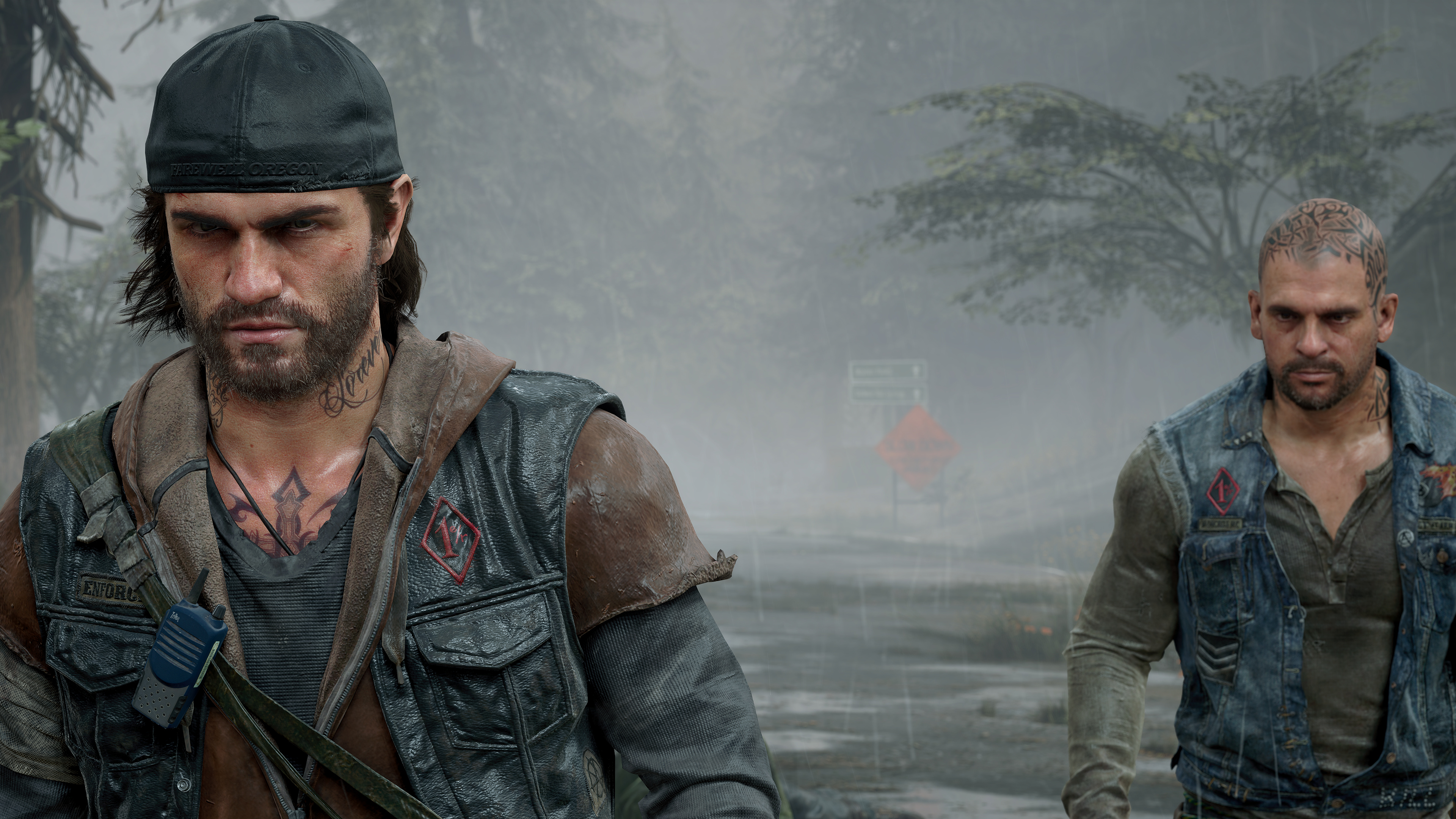 Deacon St. John, William 'Boozer' Gray, rainy misty highway, 4K Desktop wallpaper