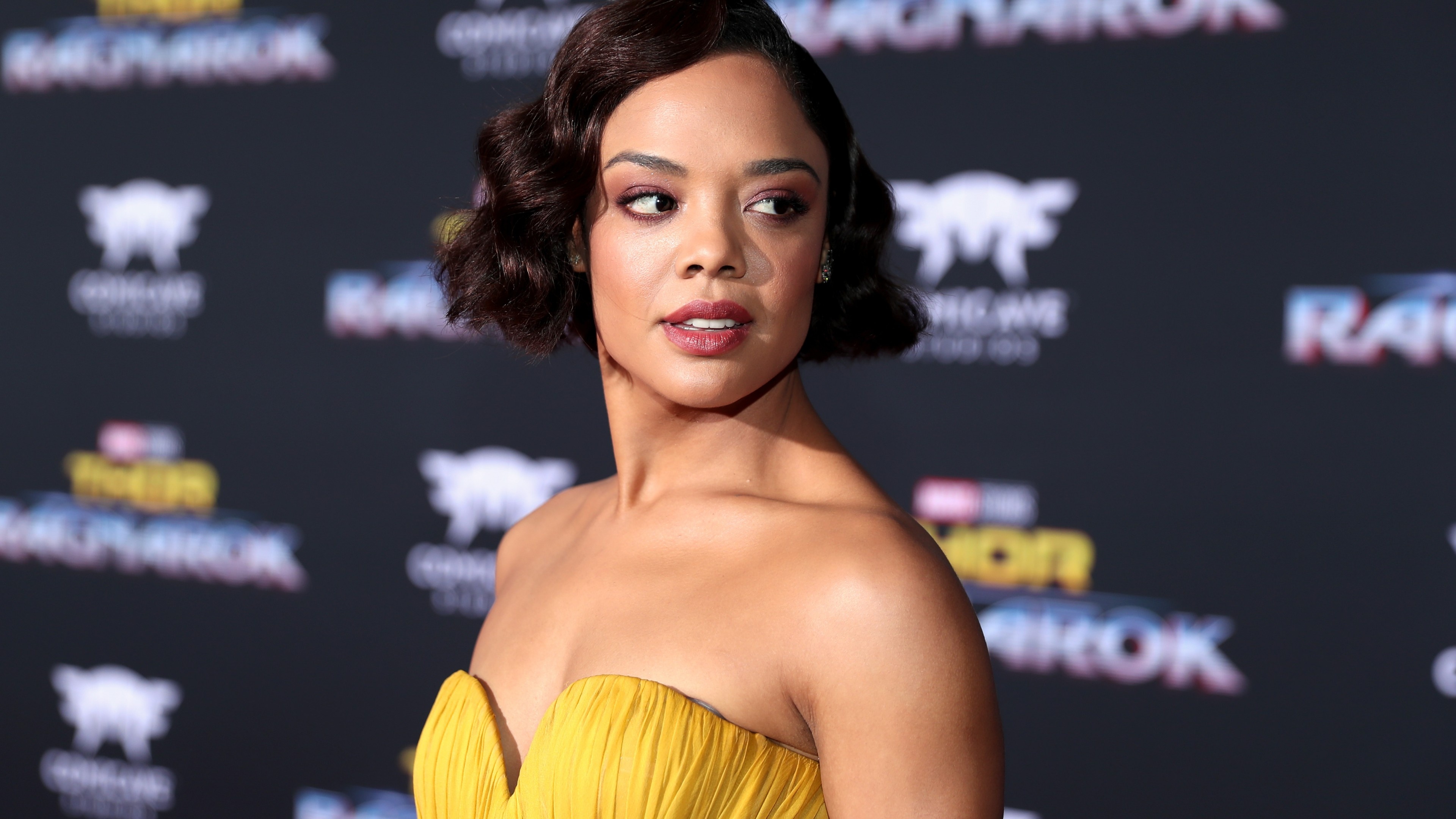 Tessa Thompson, Photo wallpaper, Celeb vibes, Stunning brunette, 3840x2160 4K Desktop