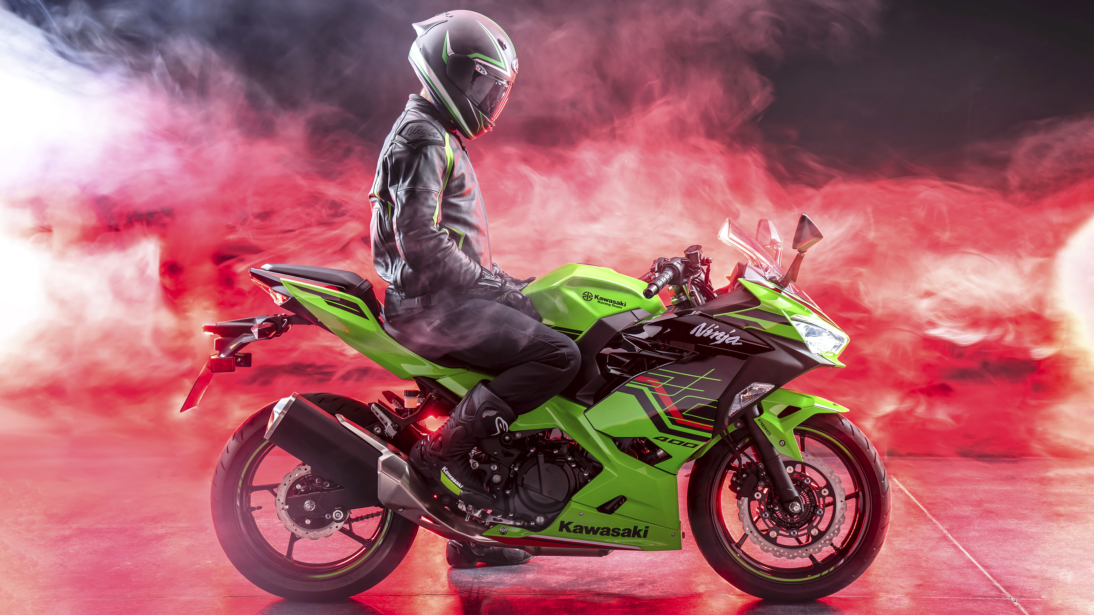 Kawasaki Ninja 400, Comeback model, Euro 5 compliant, German market, 3840x2160 4K Desktop