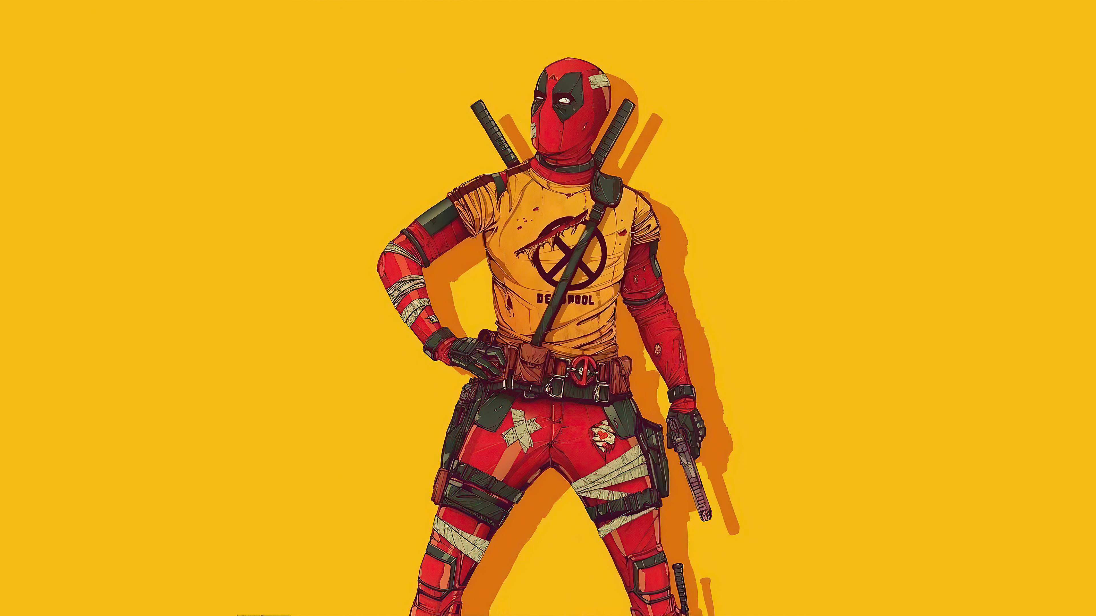 Deadpool, Comic book, Antihero humor, Action-packed, Fourth wall, 3840x2160 4K Desktop