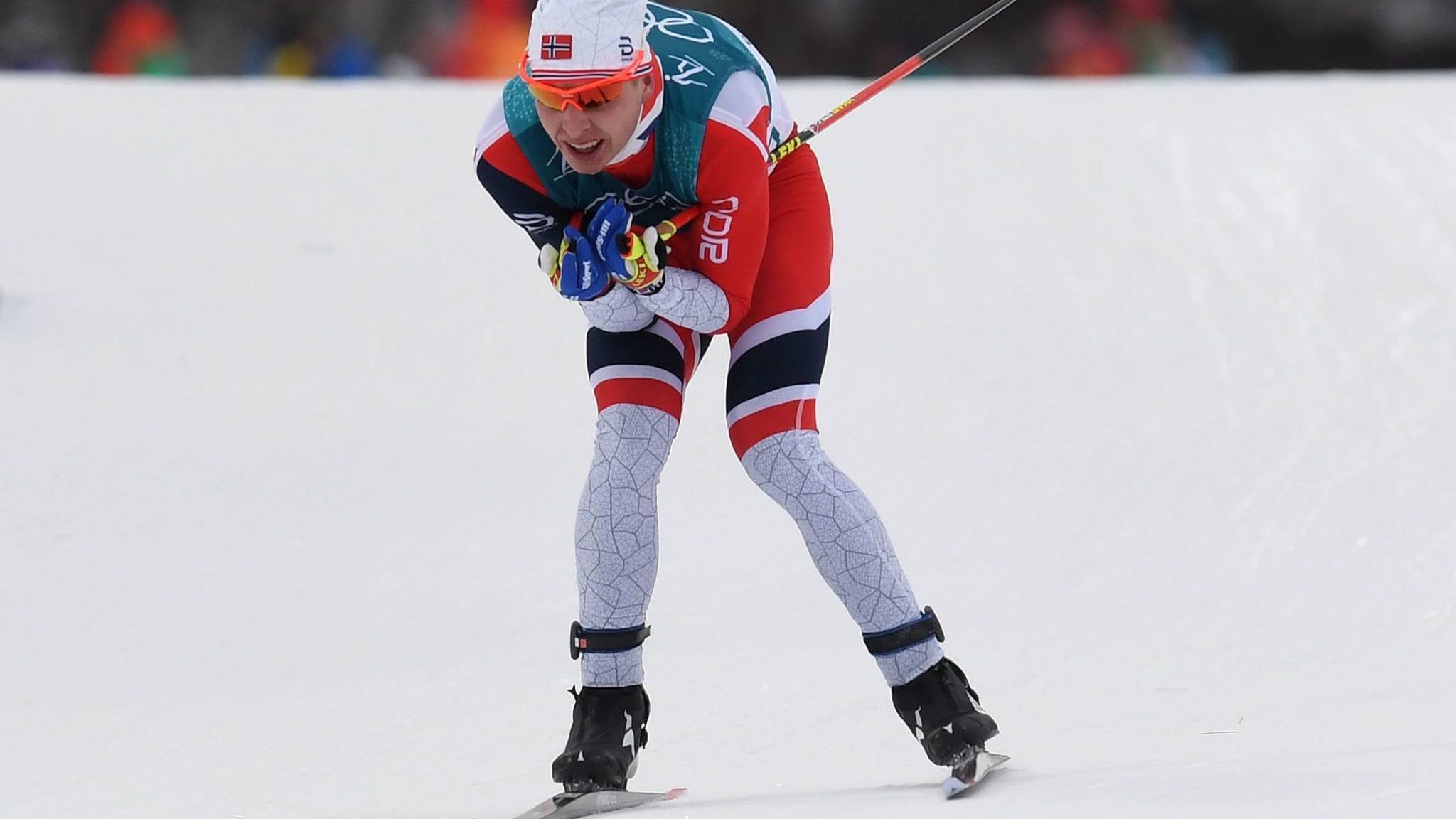 Simen Hegstad Kruger, Surprising winner, Noors feestje skiatlon, 2050x1160 HD Desktop