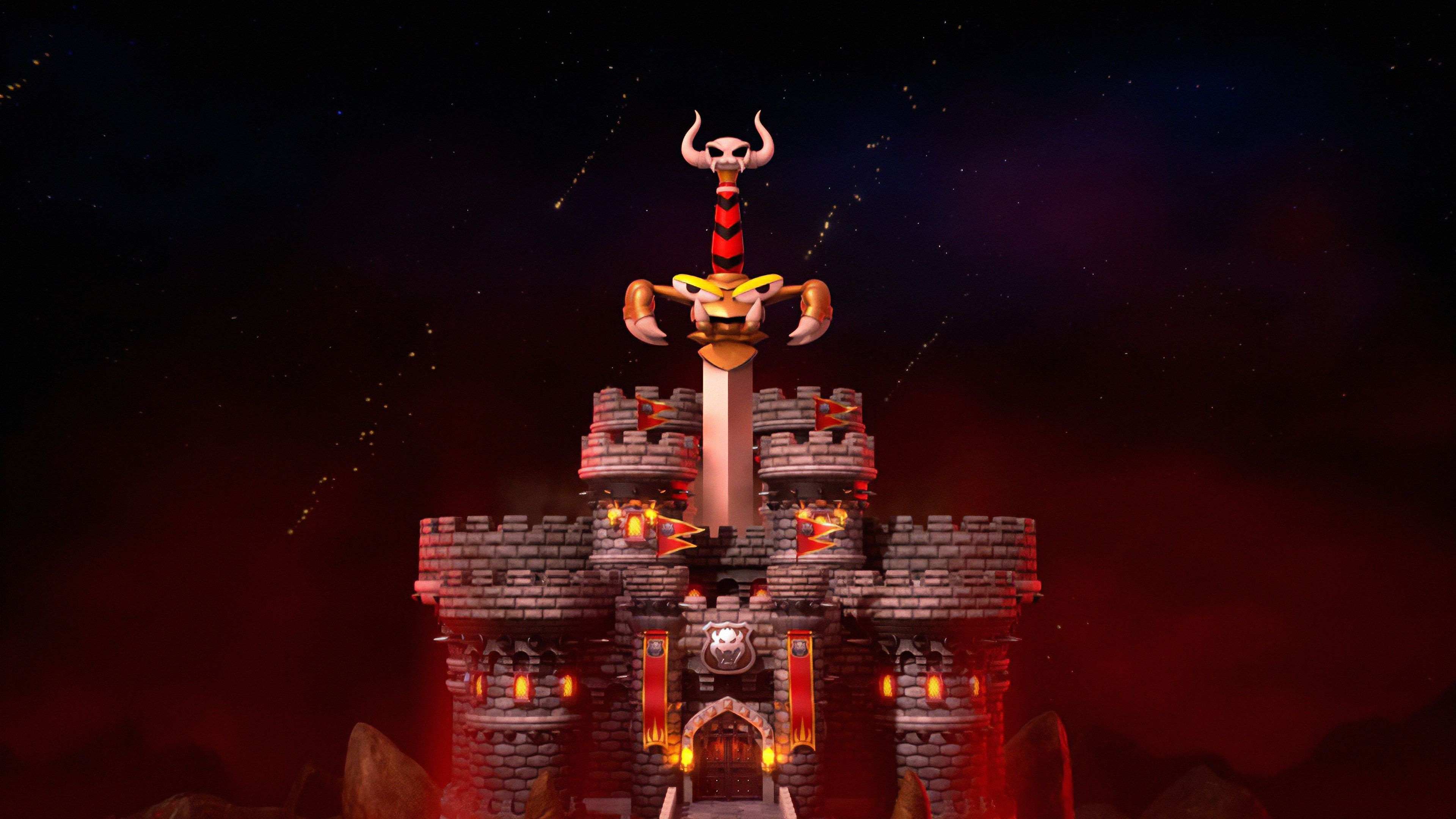 Super Mario RPG, Mario Castle Wallpaper, 3840x2160 4K Desktop
