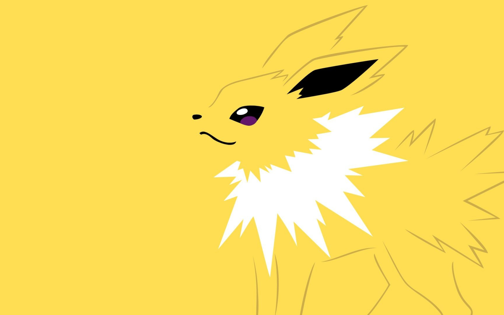 Jolteon, Cool and sleek, Jolteon backgrounds, Electric power, 1920x1200 HD Desktop