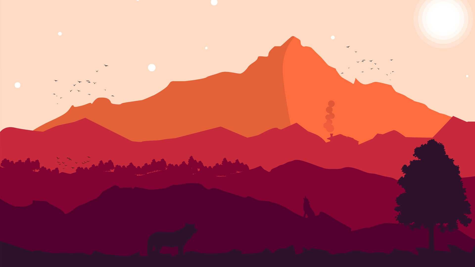 Firewatch, Breathtaking scenery, HD wallpaper, Immersive experience, 1920x1080 Full HD Desktop