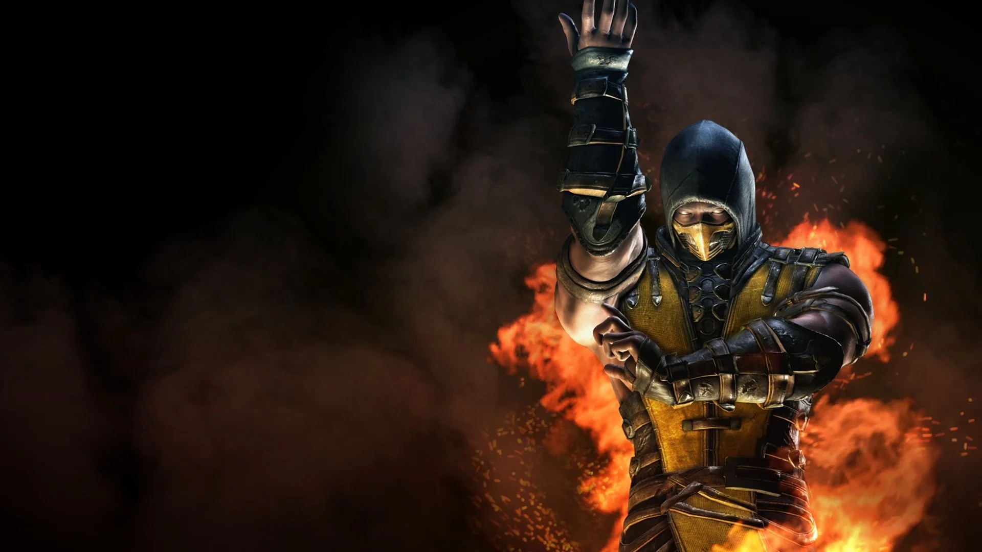 Scorpion, MK9, Dynamic wallpapers, Exciting battles, 1920x1080 Full HD Desktop