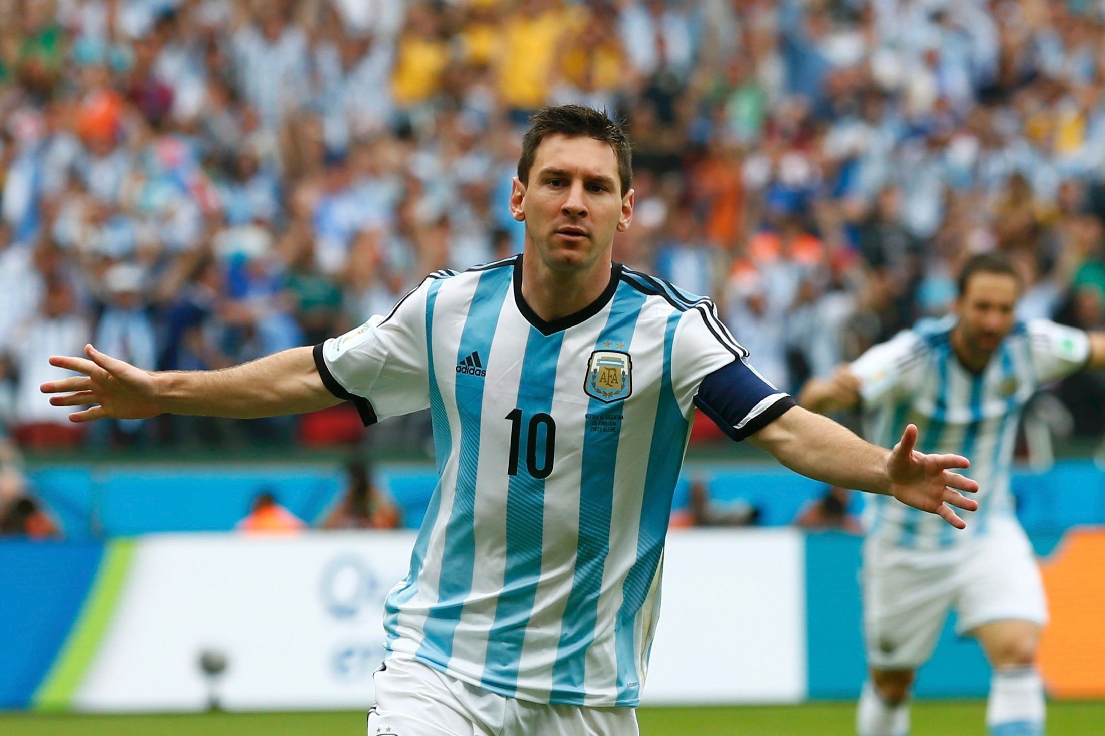 Lionel Messi, Argentina National Football Team, FIFA World Cup match, HD Desktop wallpaper