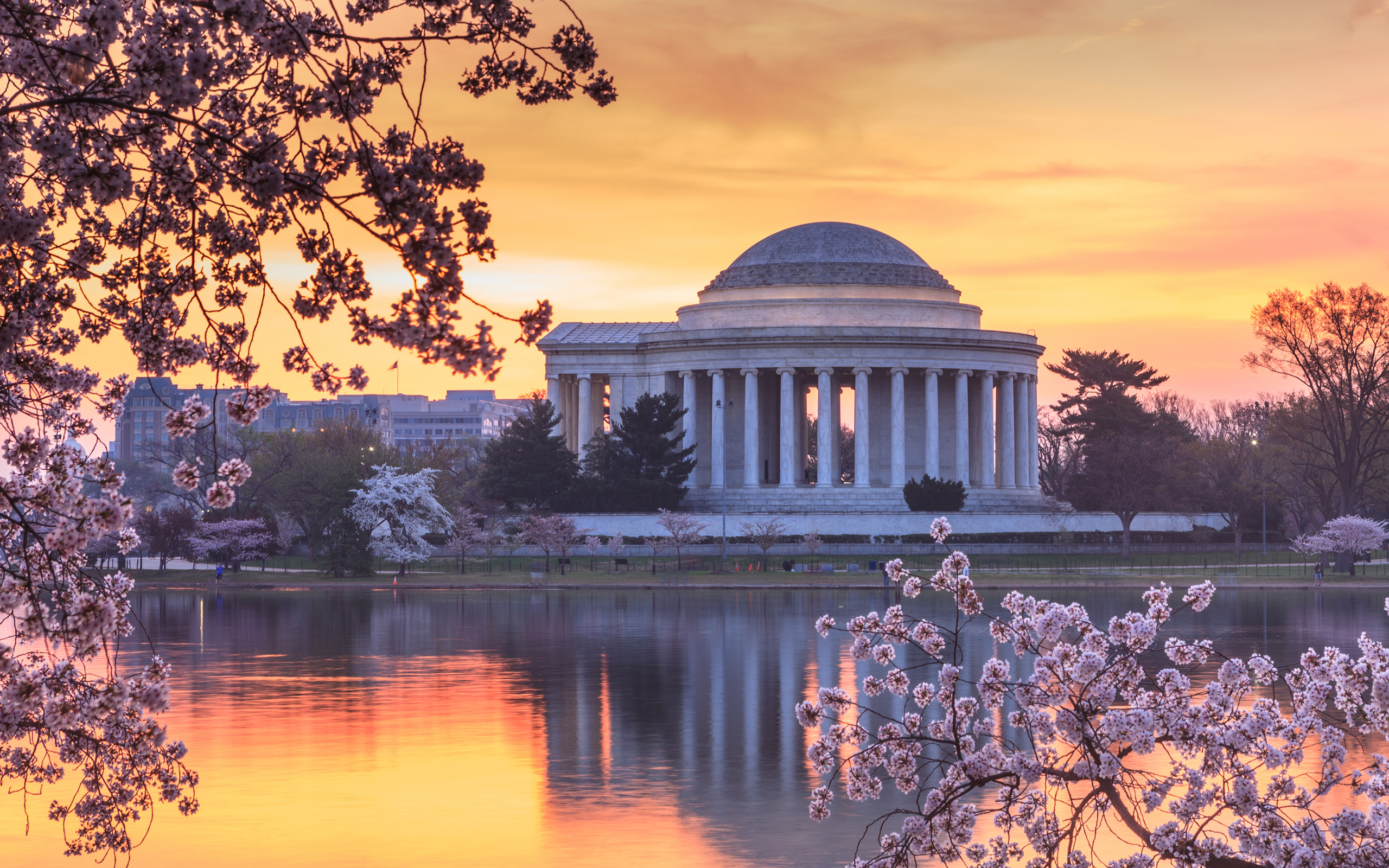 Jefferson Memorial, Washington DC Skyline Wallpaper, 2560x1600 HD Desktop