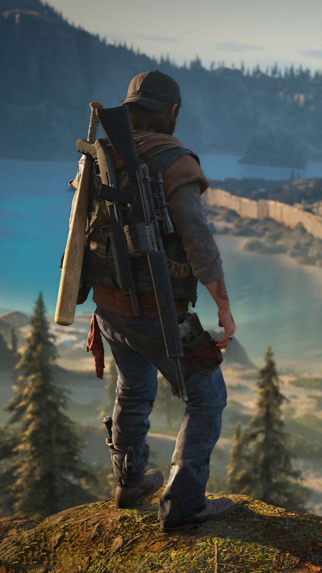 Deacon St. John, Days Gone, Oregon wilderness overlook, Full HD Phone wallpaper