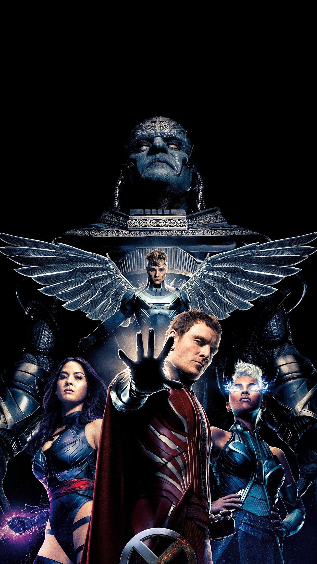 Apocalypse superhero wallpaper, HD superhero wallpapers, X-men universe, Mutant uprising, 1250x2210 HD Phone