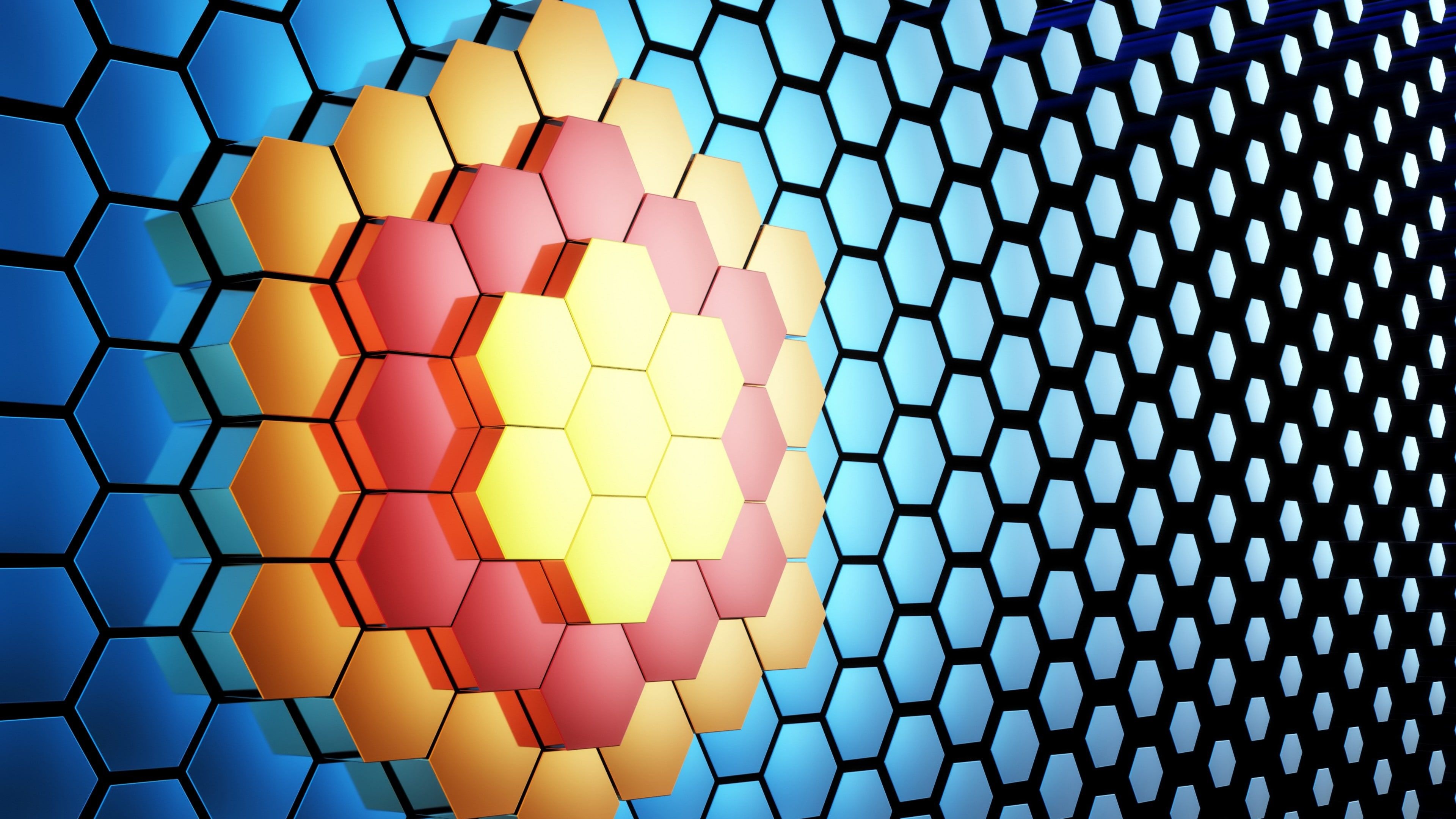 Honeycomb, Hexagons Wallpaper, 3840x2160 4K Desktop