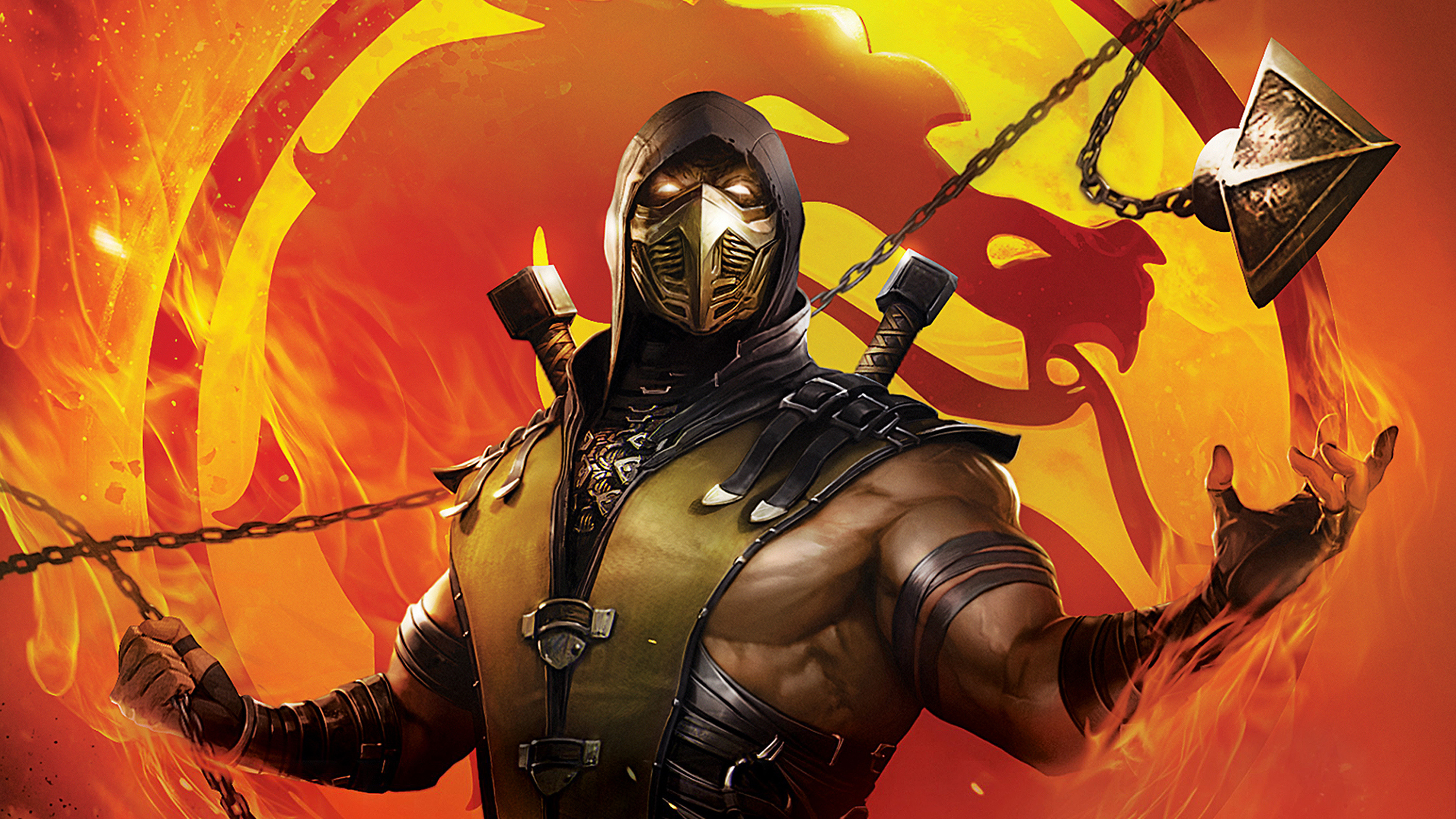 Scorpion, Mortal Kombat, HD wallpaper, Captivating background, 3000x1690 HD Desktop