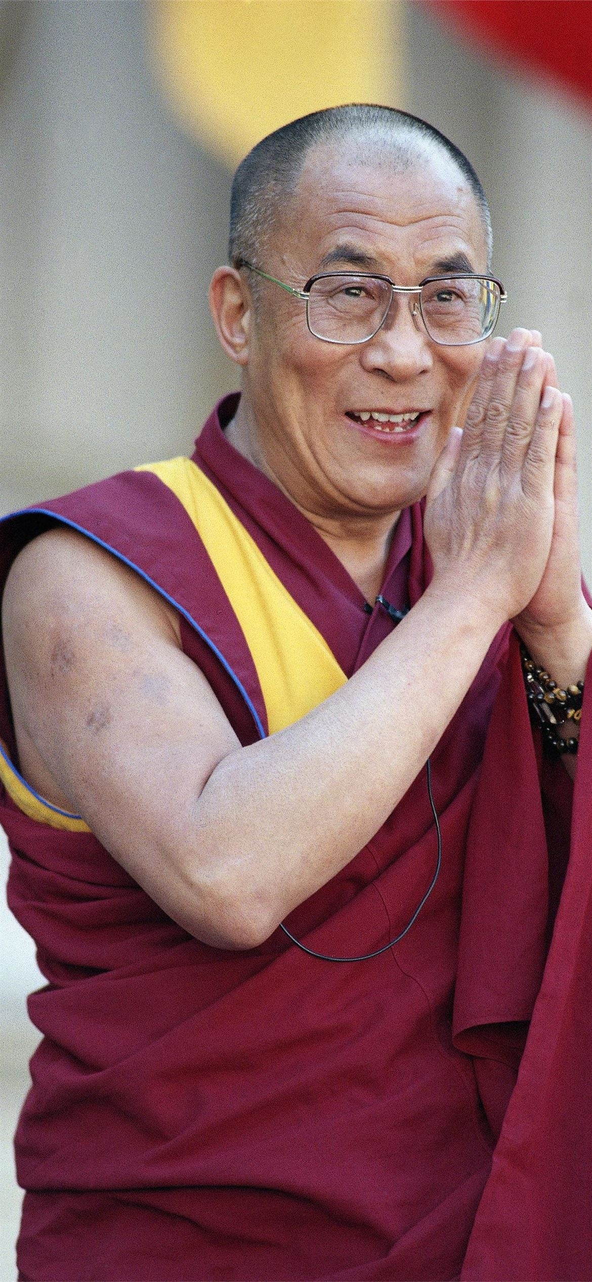 Dalai Lama, Celeb spiritual leader, Peace advocate, iPhone wallpapers, 1170x2540 HD Phone