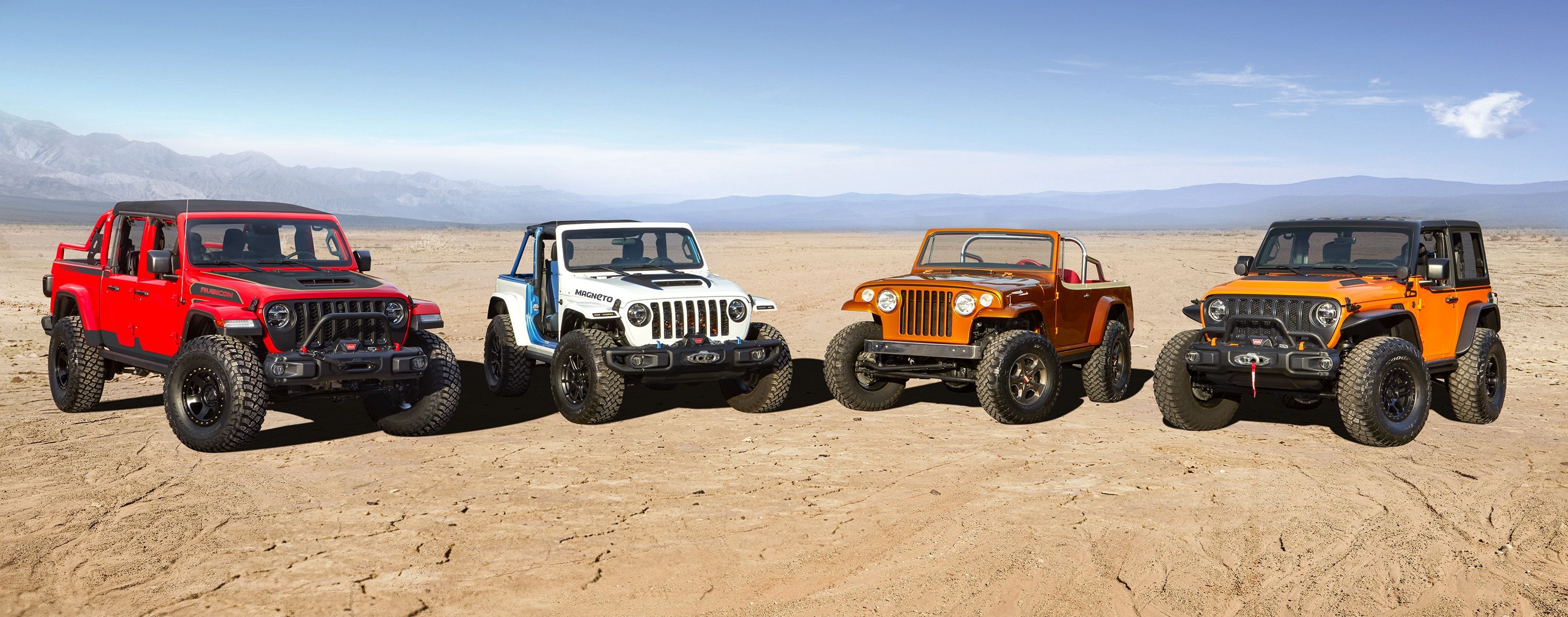 Jeep Magneto, Electrifying concept, Easter Jeep Safari, Automotive innovation, 3000x1180 Dual Screen Desktop