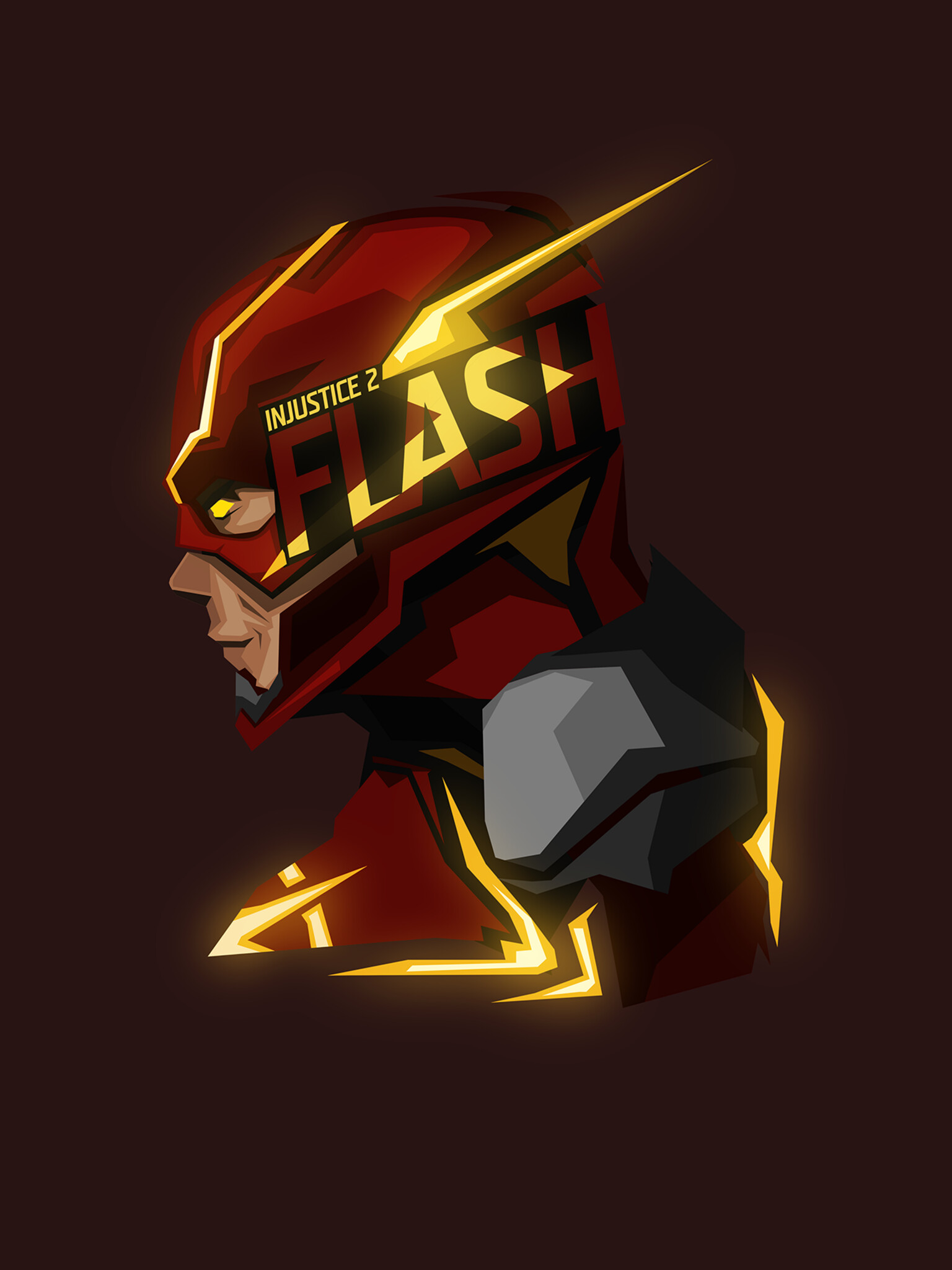 The Flash wallpaper, 4k resolution, Minimal art style, CGI graphics, 1540x2050 HD Phone