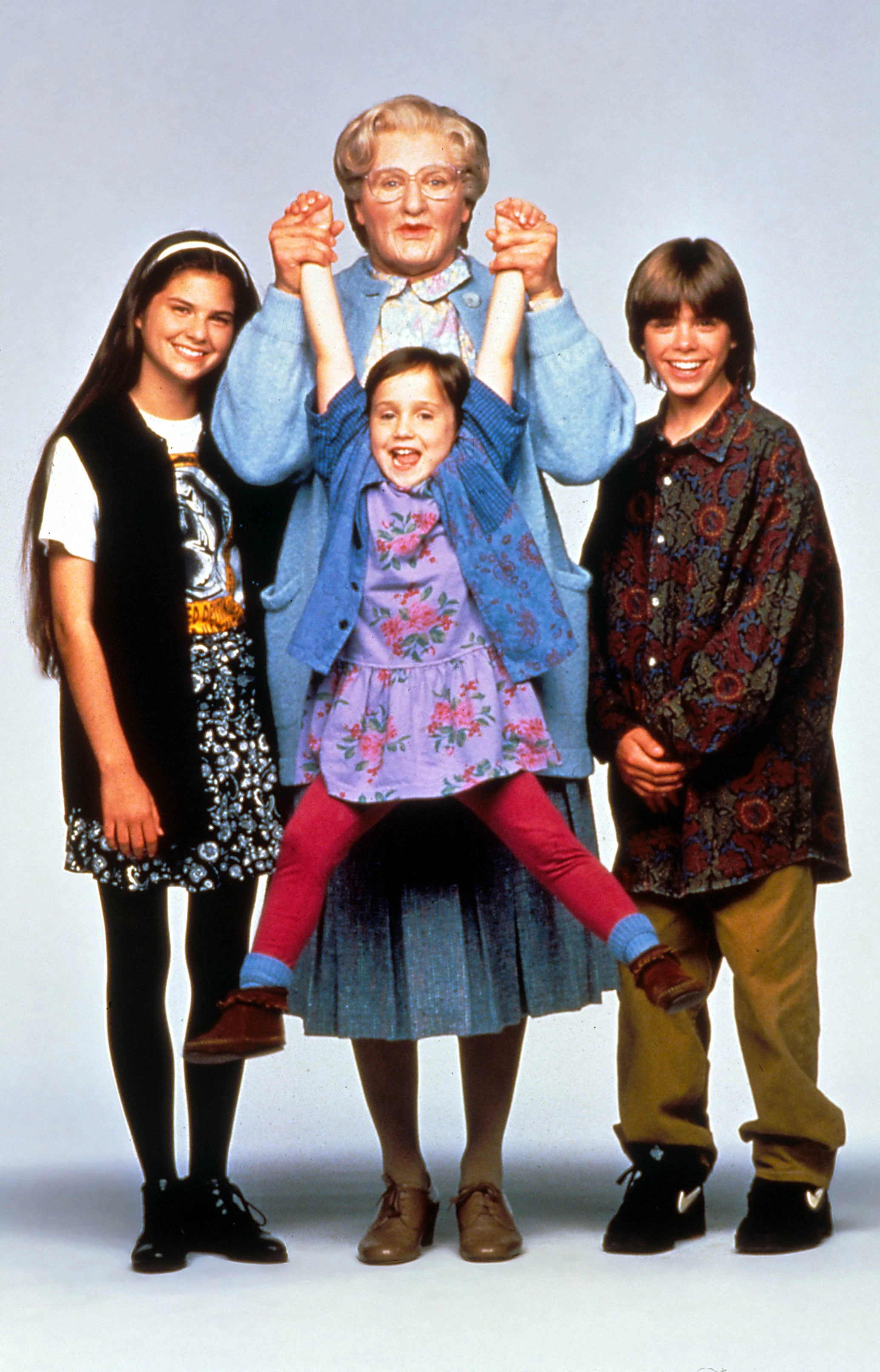 Mrs. Doubtfire kids reunion, Unrecognizable look, Iconic film, Robin Williams, 2070x3230 HD Phone