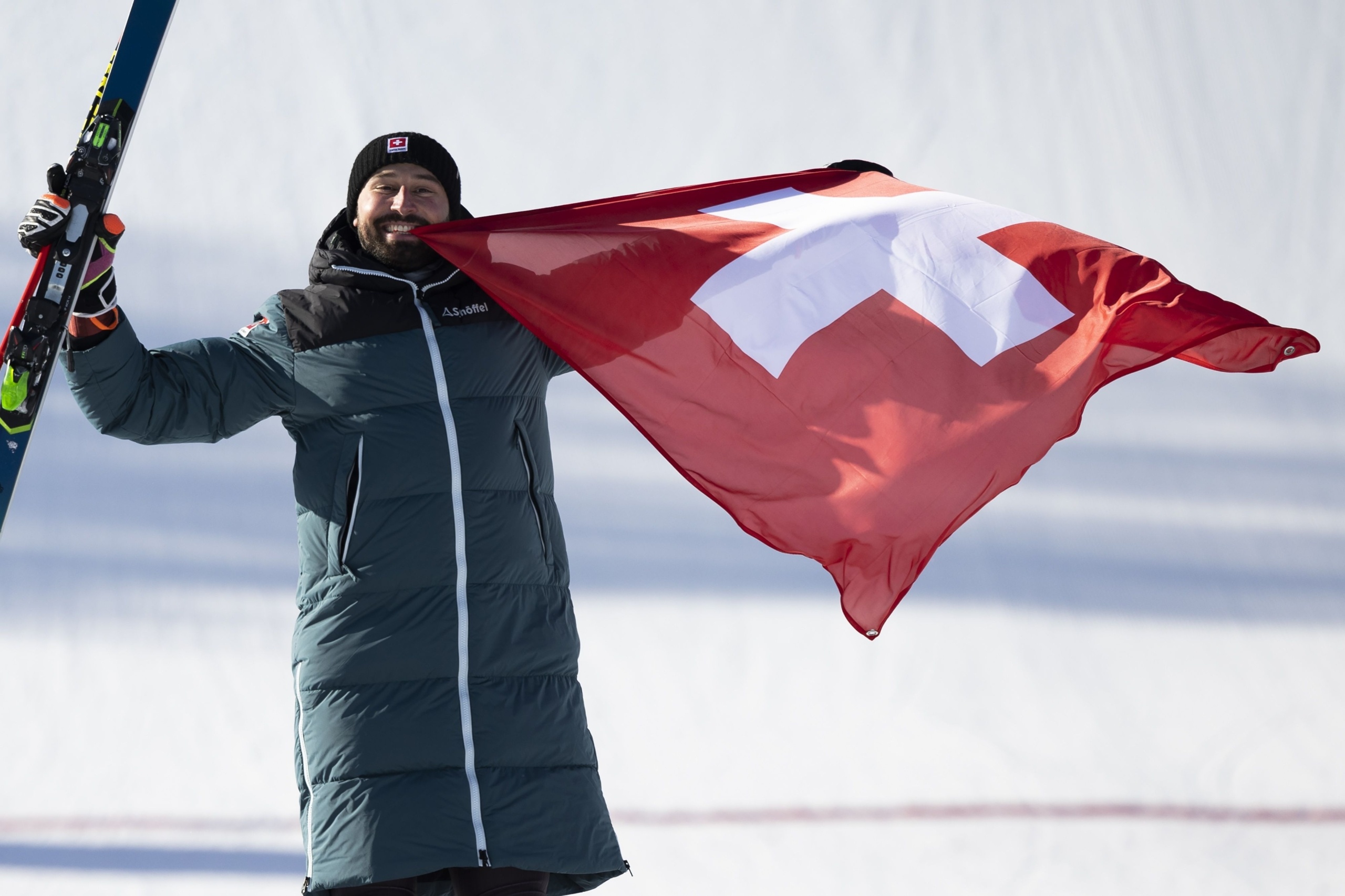 Ryan Regez, Ski Cross, Gold medal, Emotions, 2560x1710 HD Desktop