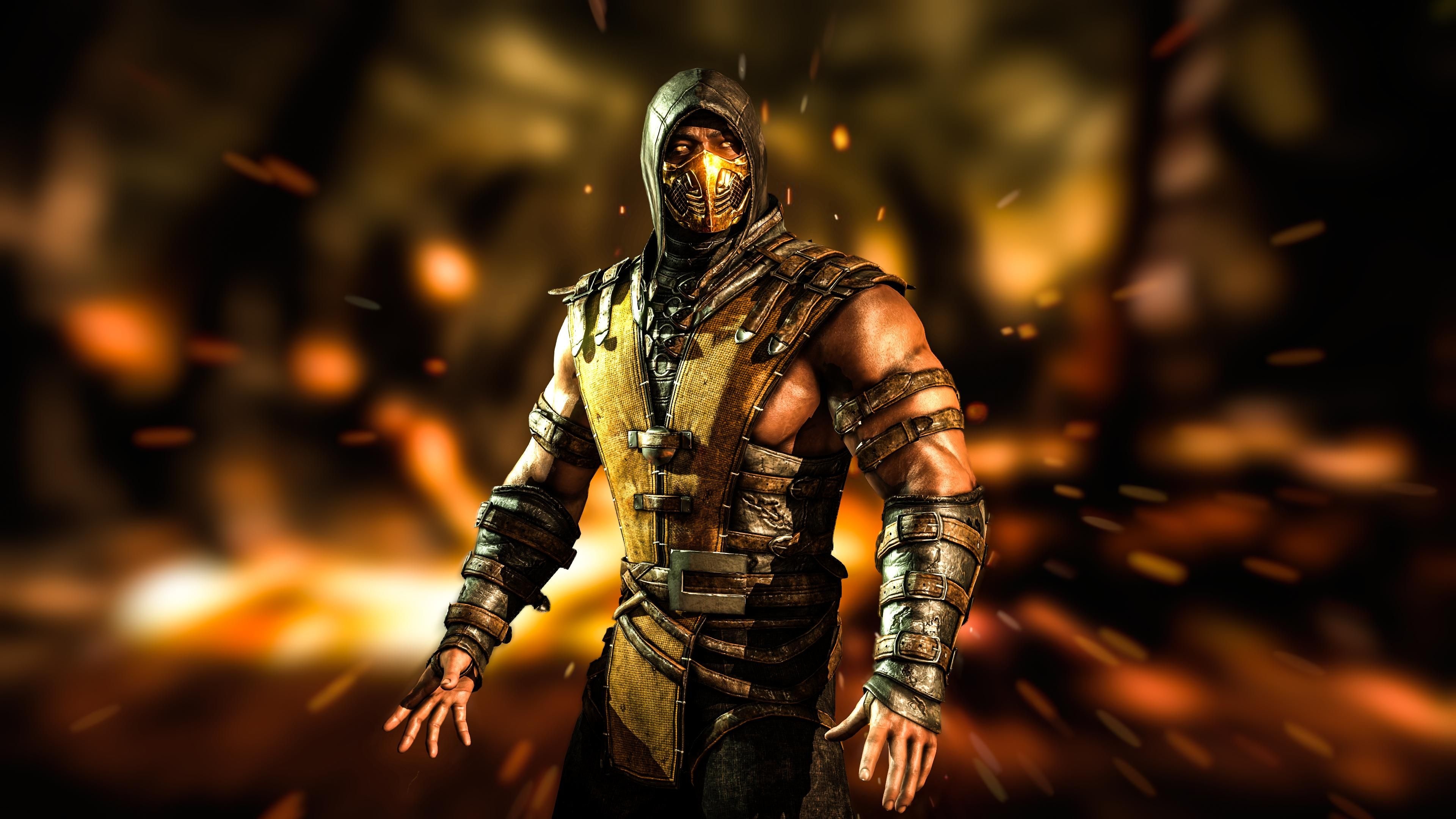 Mortal Kombat X, Scorpion (Mortal Kombat) Wallpaper, 3840x2160 4K Desktop