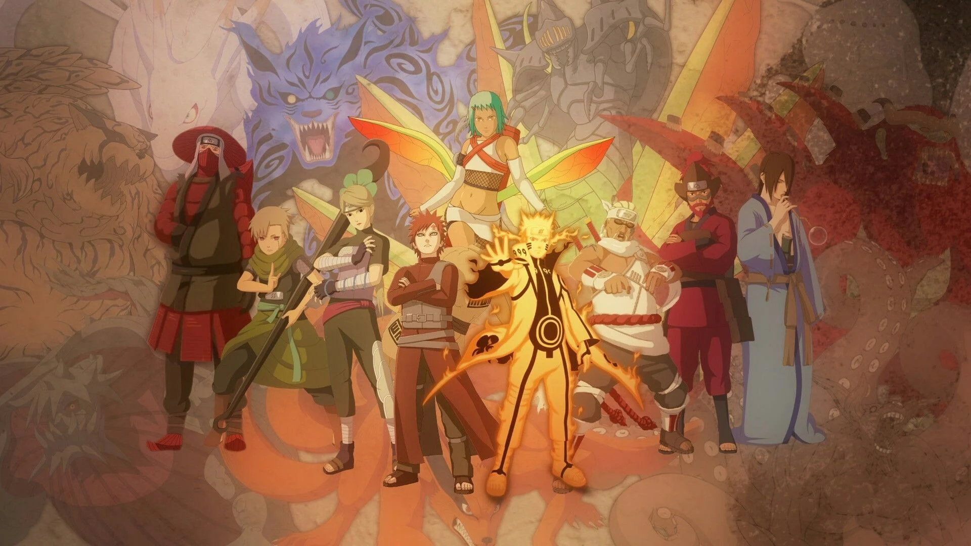 Tailed Beasts, Naruto anime, Tailed Beasts wallpapers, 1920x1080 Full HD Desktop
