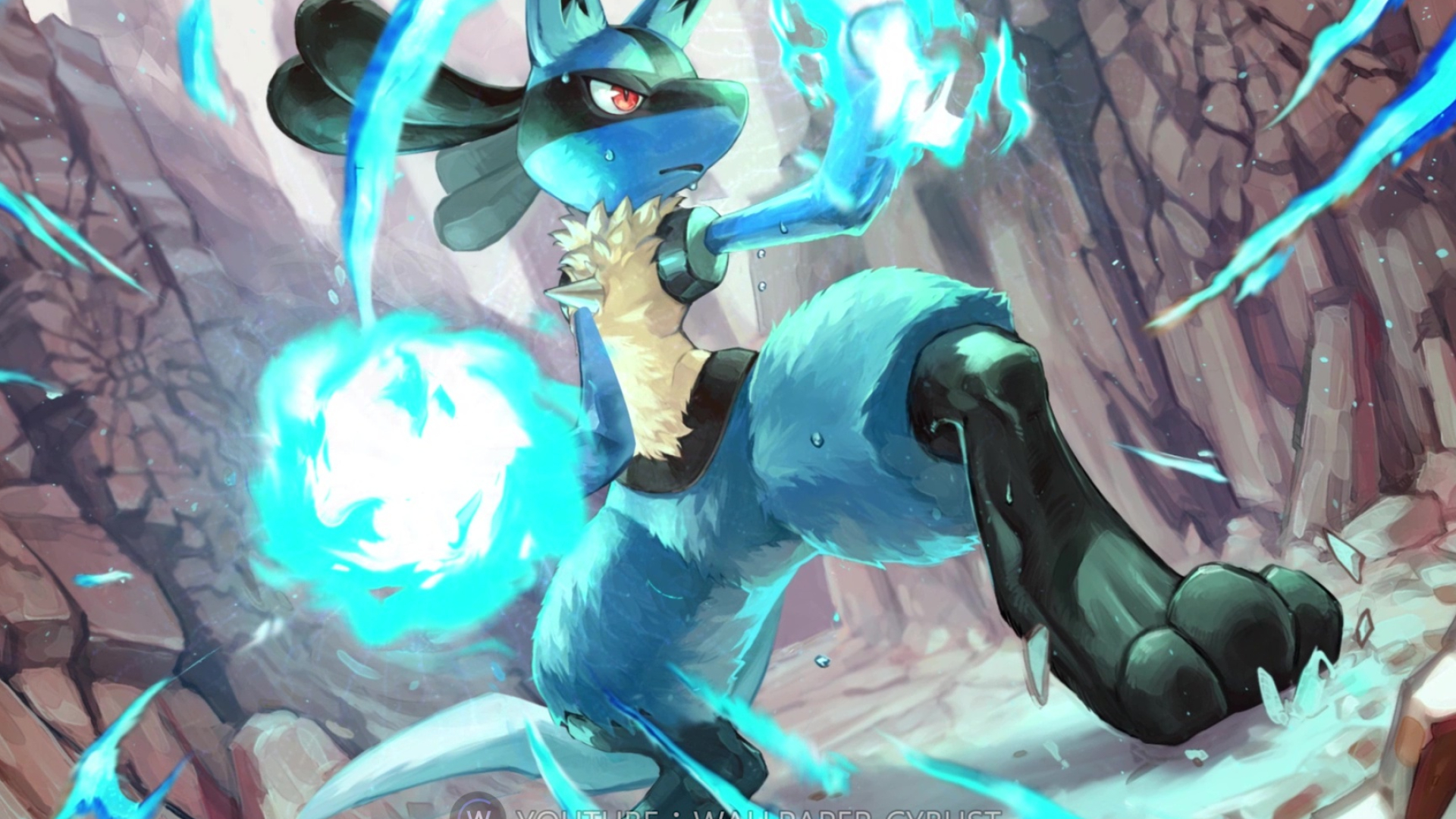 Lucario, Pokemon live wallpaper, 1920x1080 Full HD Desktop