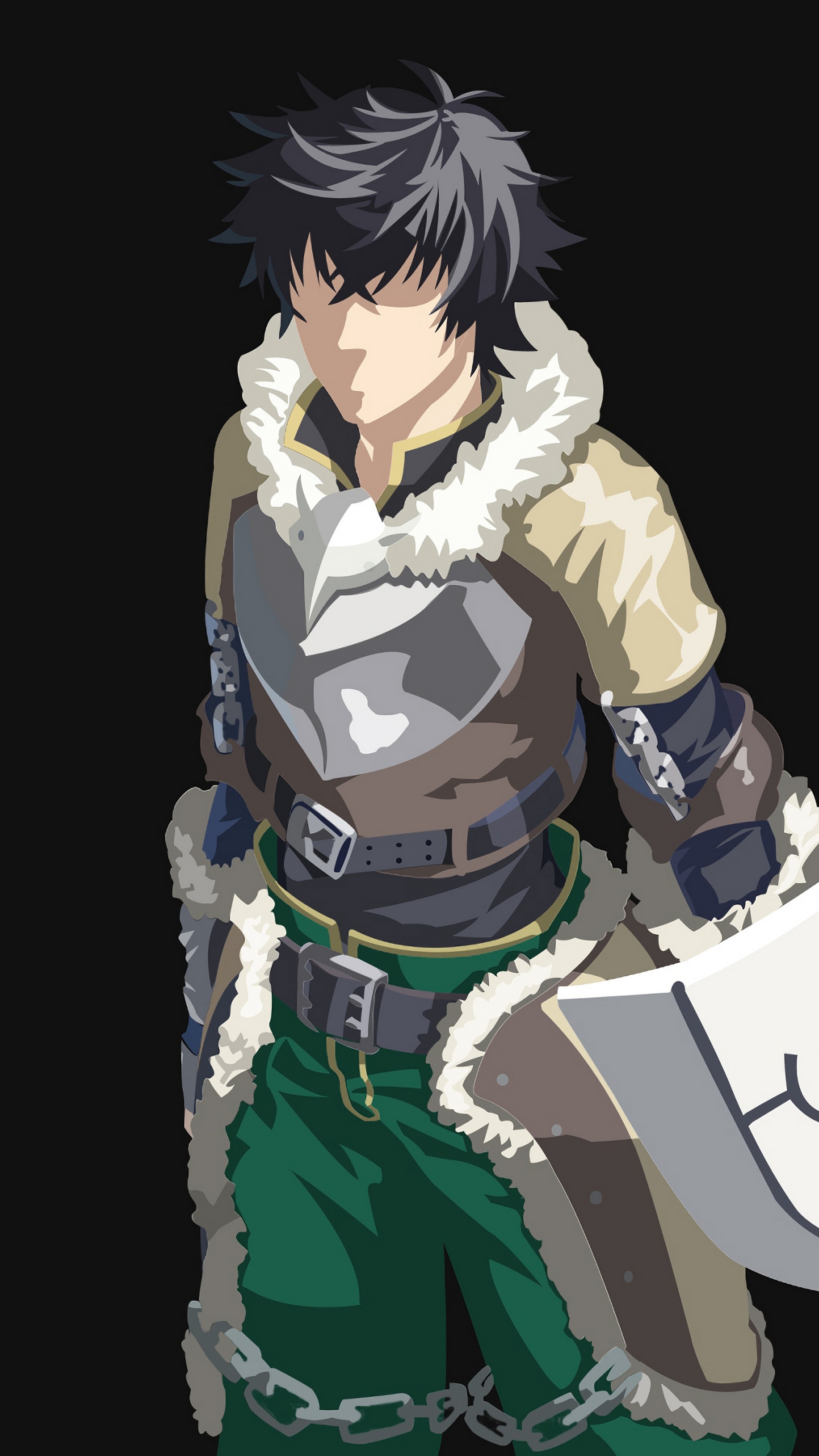 Naofumi Iwatani, Rising of the Shield Hero, 4K wallpapers, Heroic stance, 2160x3840 4K Phone