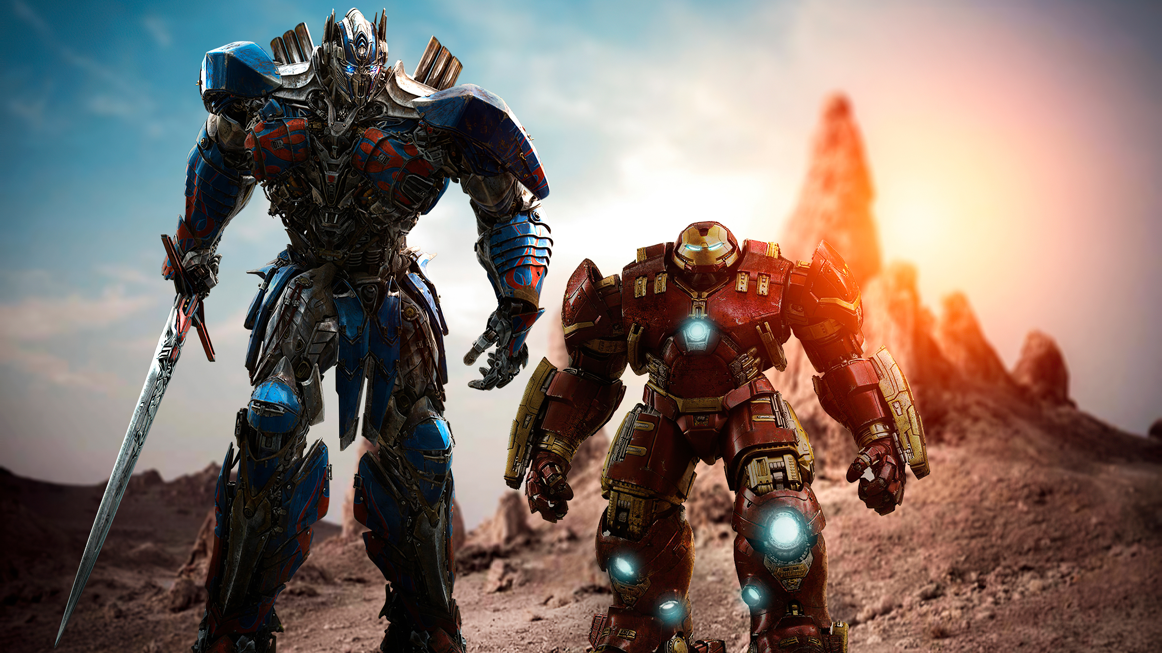 Optimus Prime, Movies, Hulk Buster, Superheroes, 3840x2160 4K Desktop