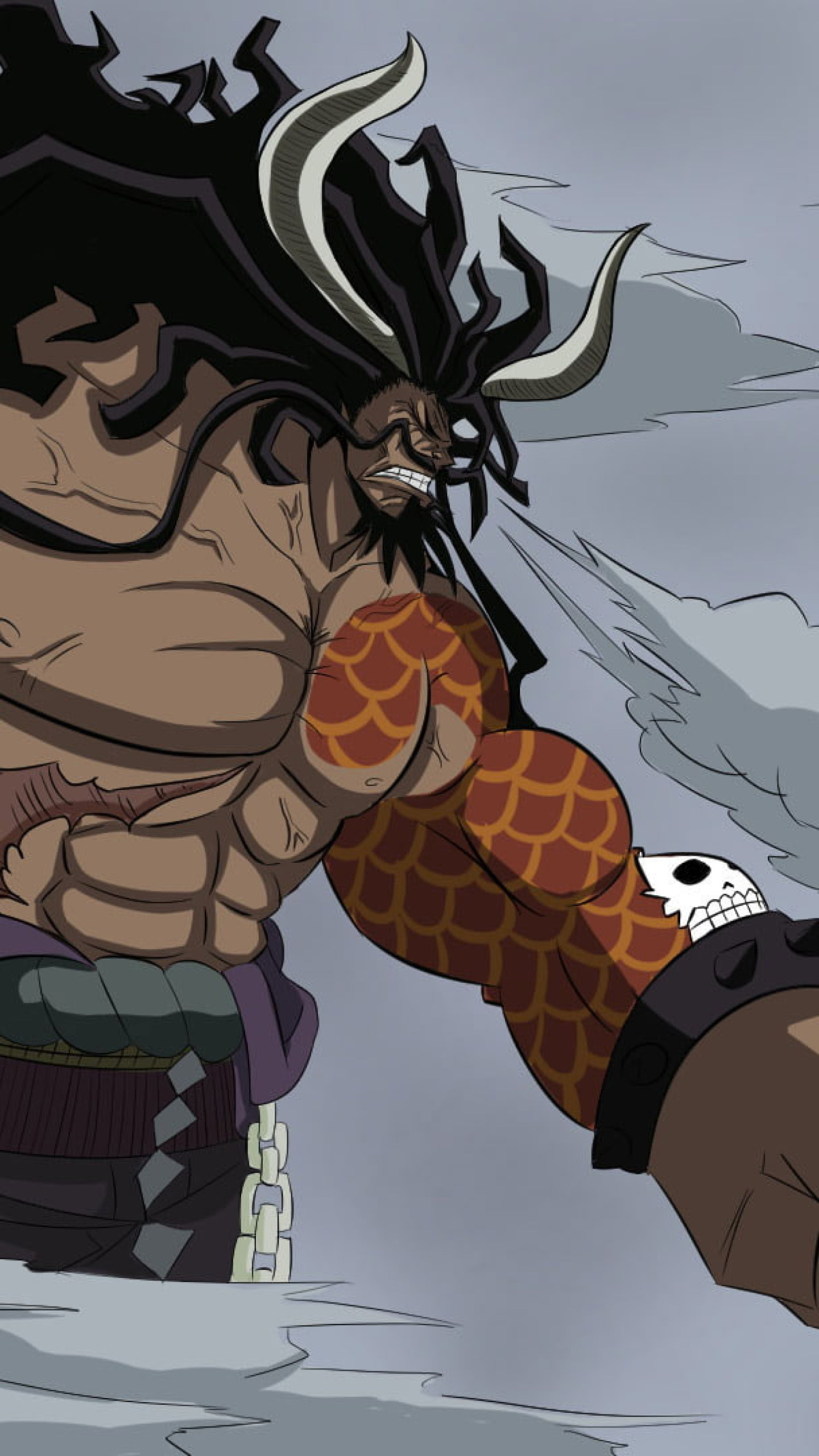 Anime, One Piece, Kaido, Pirate King, 1440x2560 HD Phone
