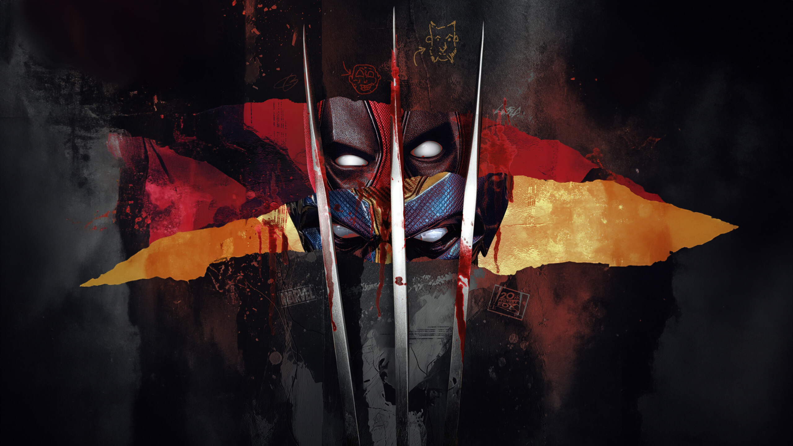 Deadpool, Wolverine, Cameo, Easter Eggs, Geek, 2560x1440 HD Desktop