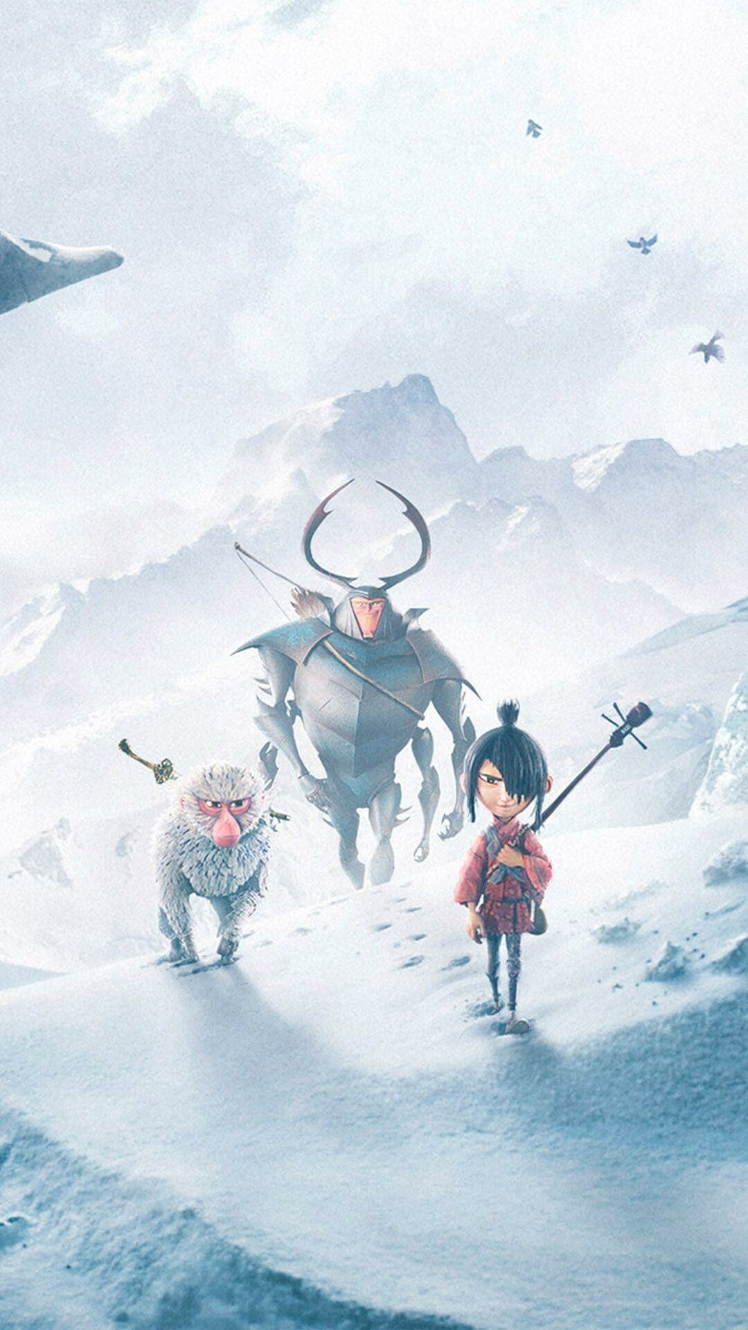 Kubo, Two Strings, Animation, Wallpaper, 1080x1920 Full HD Phone