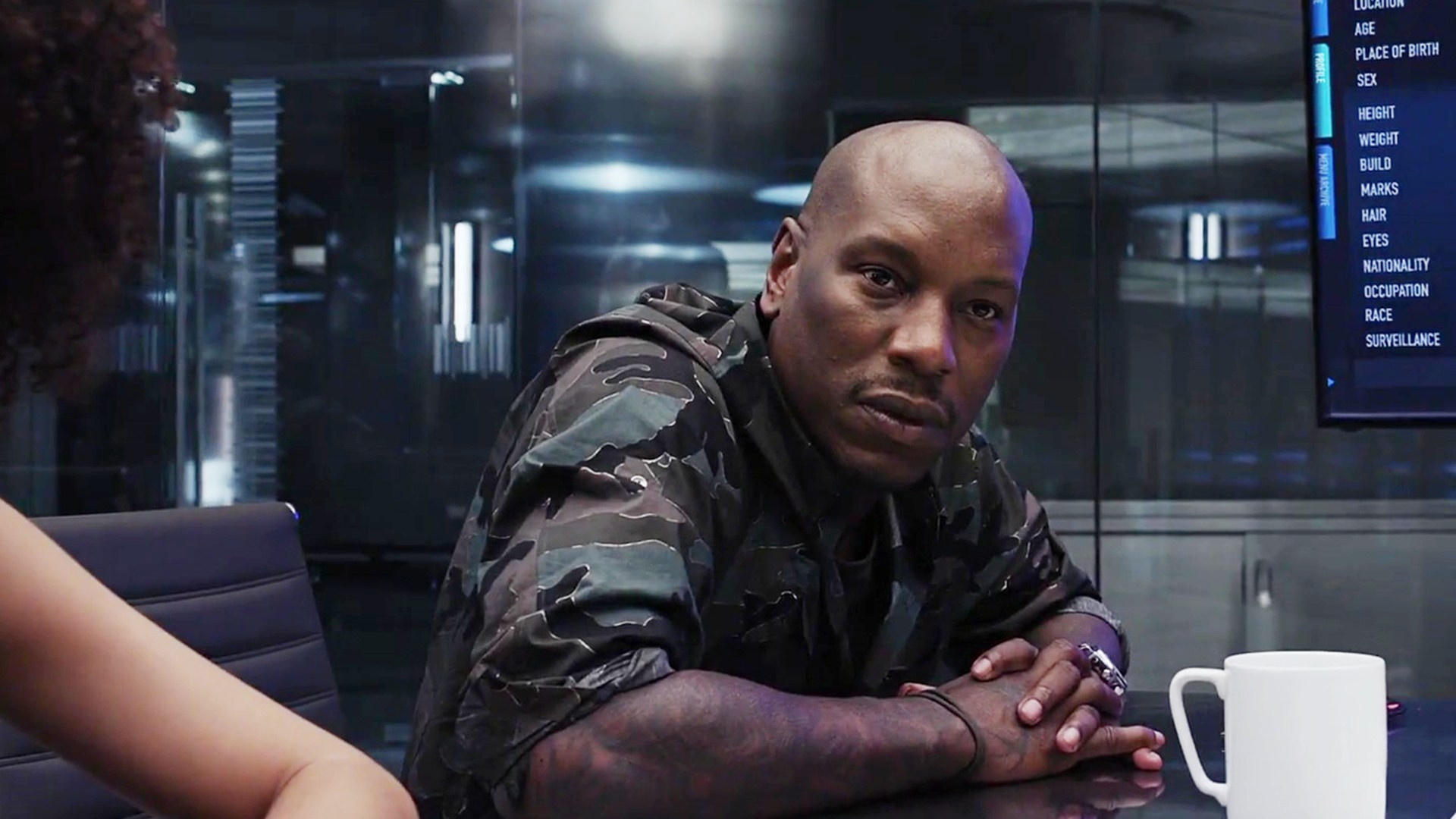 Tyrese Gibson, Fast and Furious 8, Roman Pearce, Wallpaper image, 1920x1080 Full HD Desktop