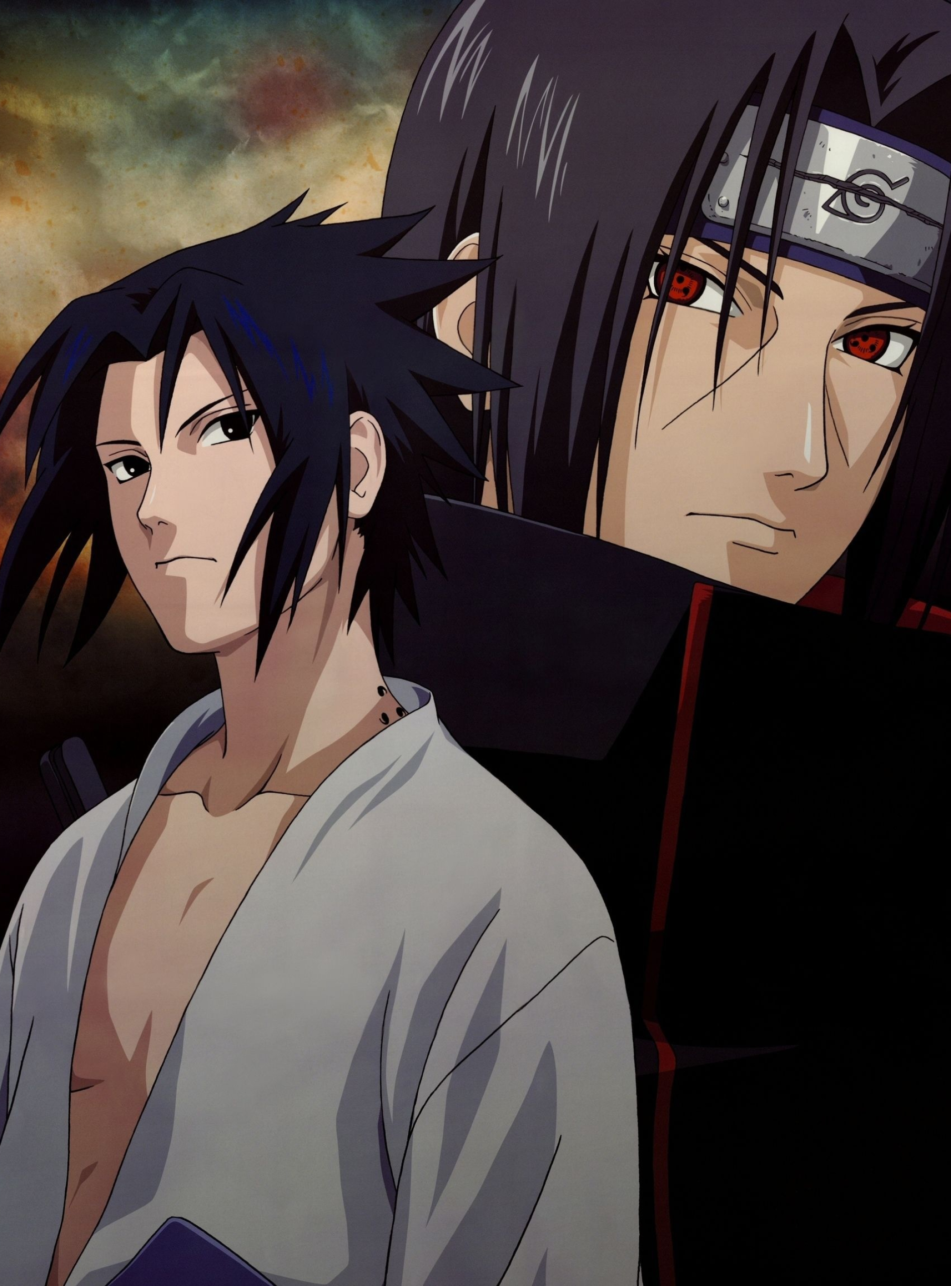 Sasuke Uchiha, Itachi Uchiha, Sharingan, HD Phone wallpaper