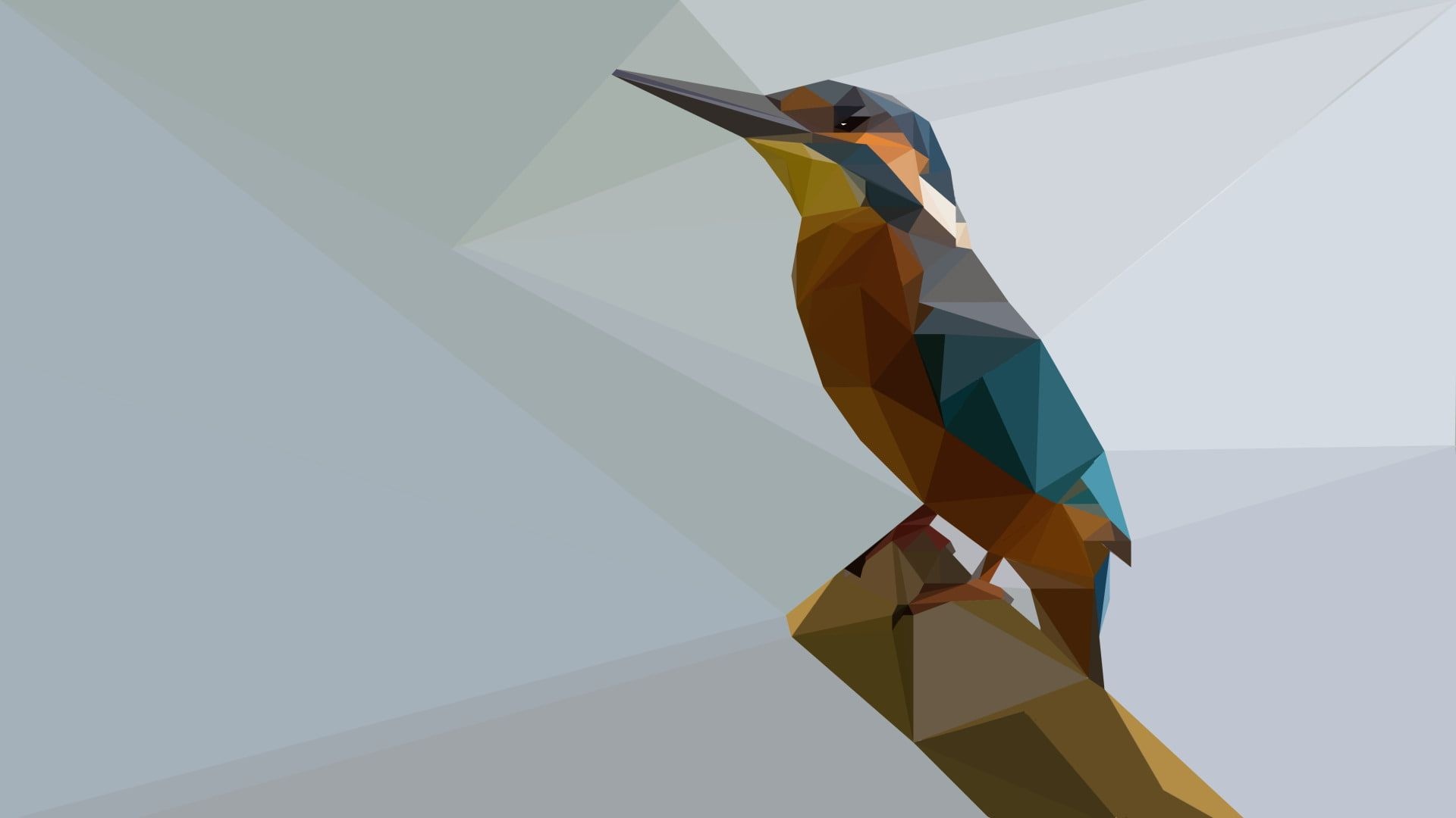 Kingfisher, Facets Wallpaper, 1920x1080 Full HD Desktop