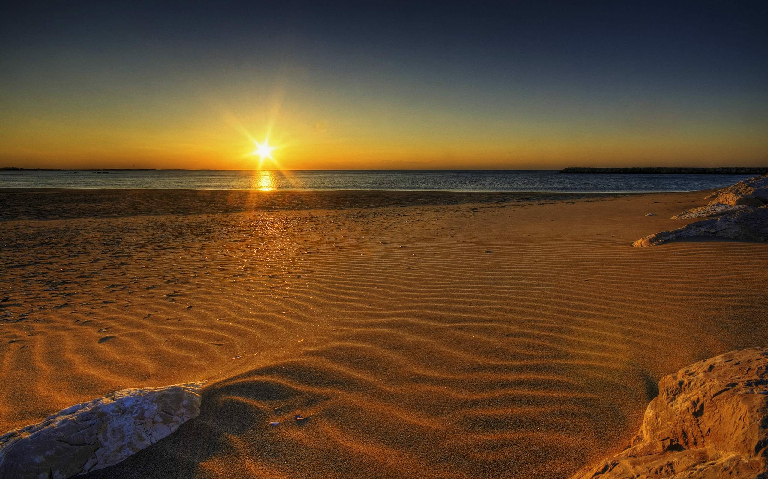 Seaside, Sunrises Wallpaper, 2560x1600 HD Desktop