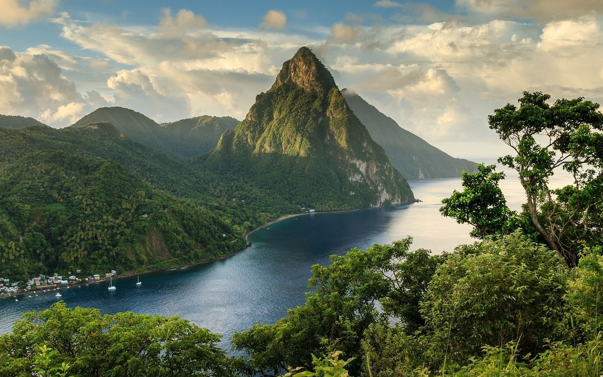 St. Lucia wallpapers, Majestic Pitons, Caribbean beauty, 1920x1200 HD Desktop