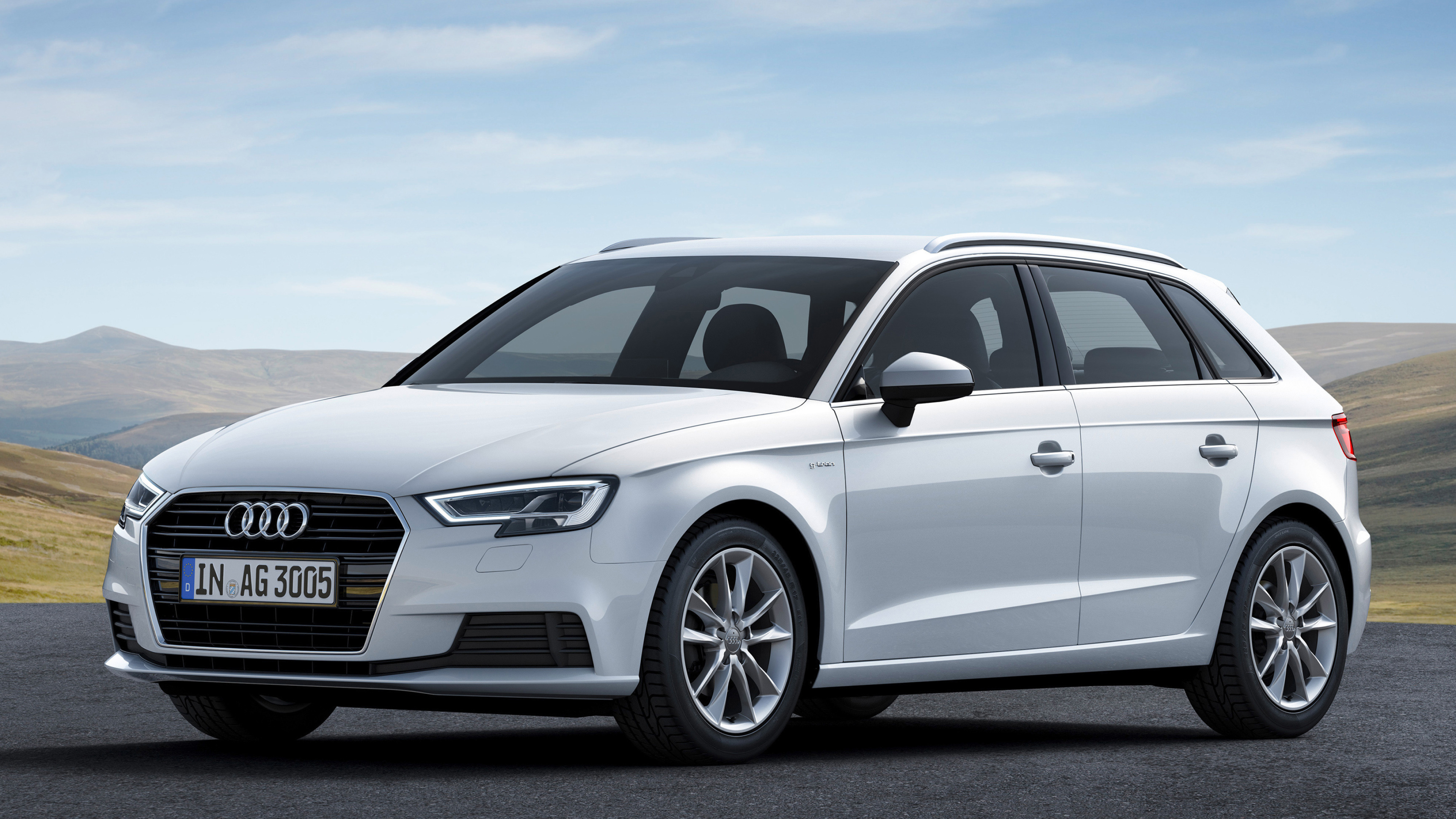 Audi A3, Stylish hatchback, Fuel-efficient engine, Comfortable ride, 3840x2160 4K Desktop