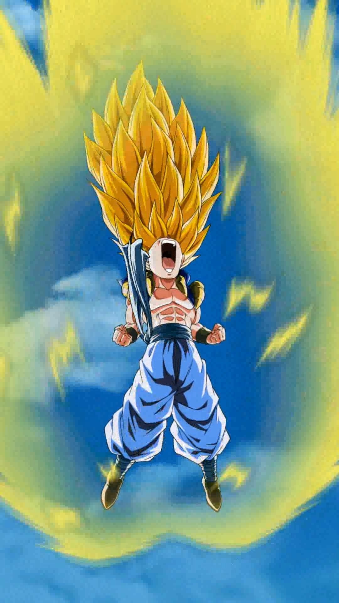 Gotenks, Dragon Ball Z, Artwork, Dragon Ball Super, 1080x1920 Full HD Phone