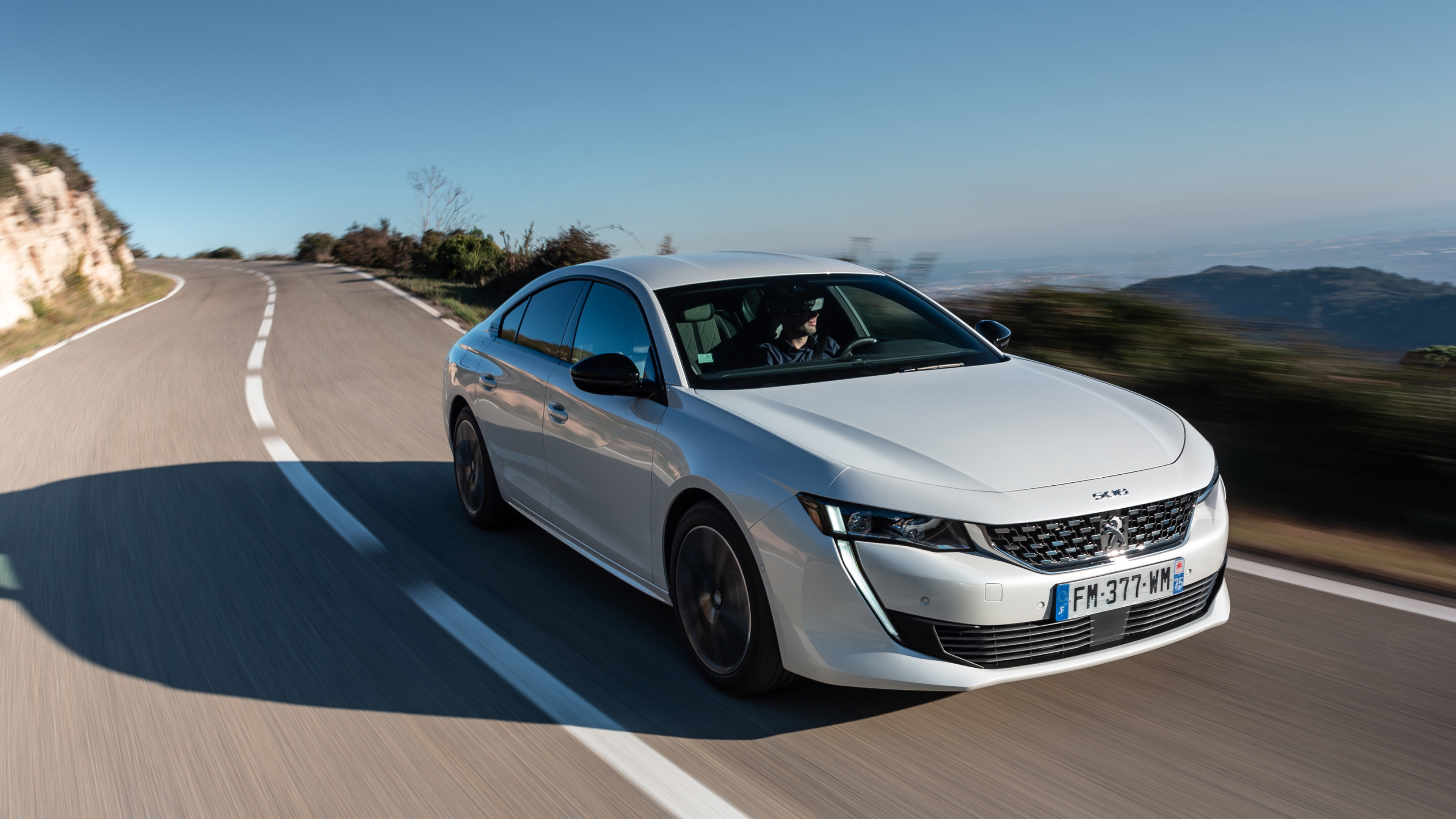 Peugeot 508 GT Hybrid, Futuristic elegance, Efficient performance, Sustainable mobility, 3840x2160 4K Desktop