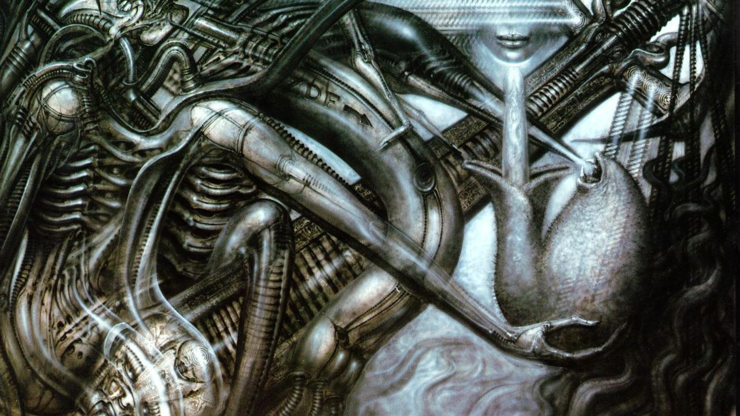 The Tortured Genius, H.R. Giger Wallpaper, 2560x1440 HD Desktop